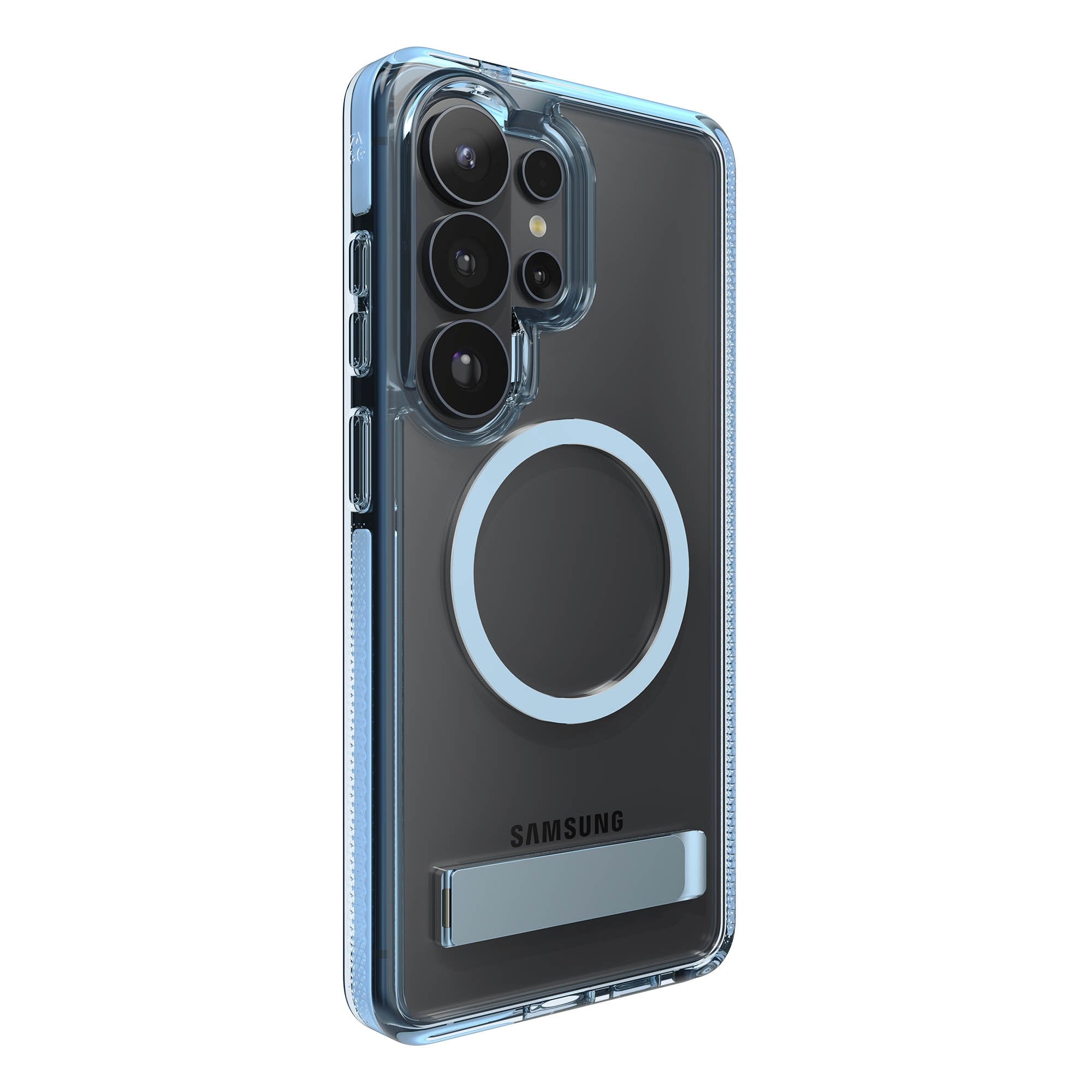 Samsung Galaxy S26 Ultra ZAGG Graphene Santa Cruz Snap Kickstand Case - Icy Blue - 15-15326