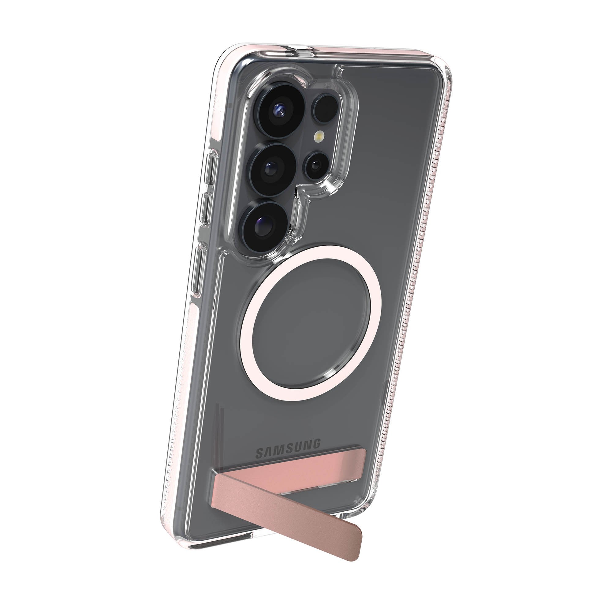 Samsung Galaxy S26 Ultra ZAGG Graphene Santa Cruz Snap Kickstand Case - Pink Sorbet - 15-15327