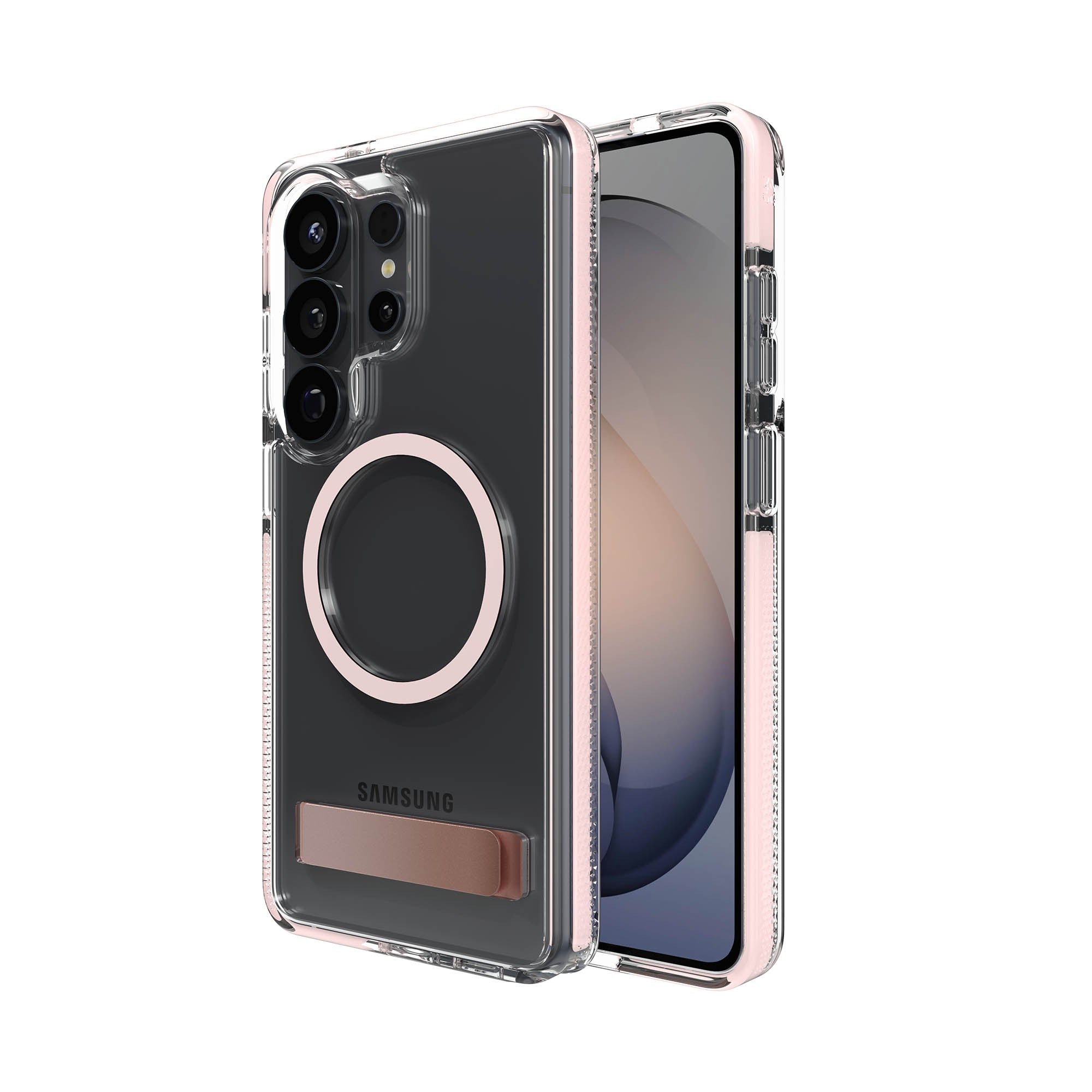 Samsung Galaxy S26 Ultra ZAGG Graphene Santa Cruz Snap Kickstand Case - Pink Sorbet - 15-15327