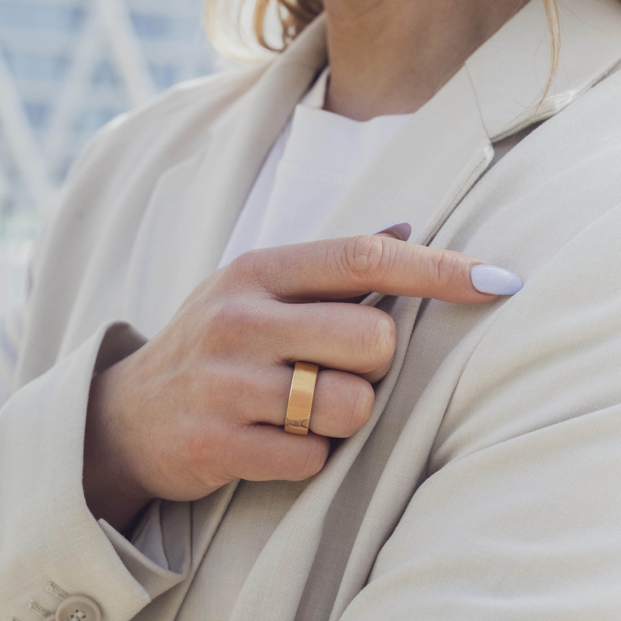 Circular Ring 2 Size 10 - Gold - 15-15398