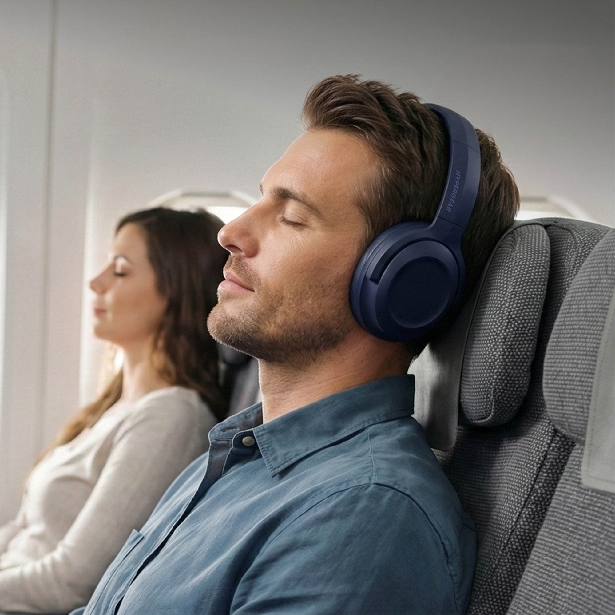 Hypergear Stealth2 ANC Wireless On-Ear Headphones - Blue - 15-15449