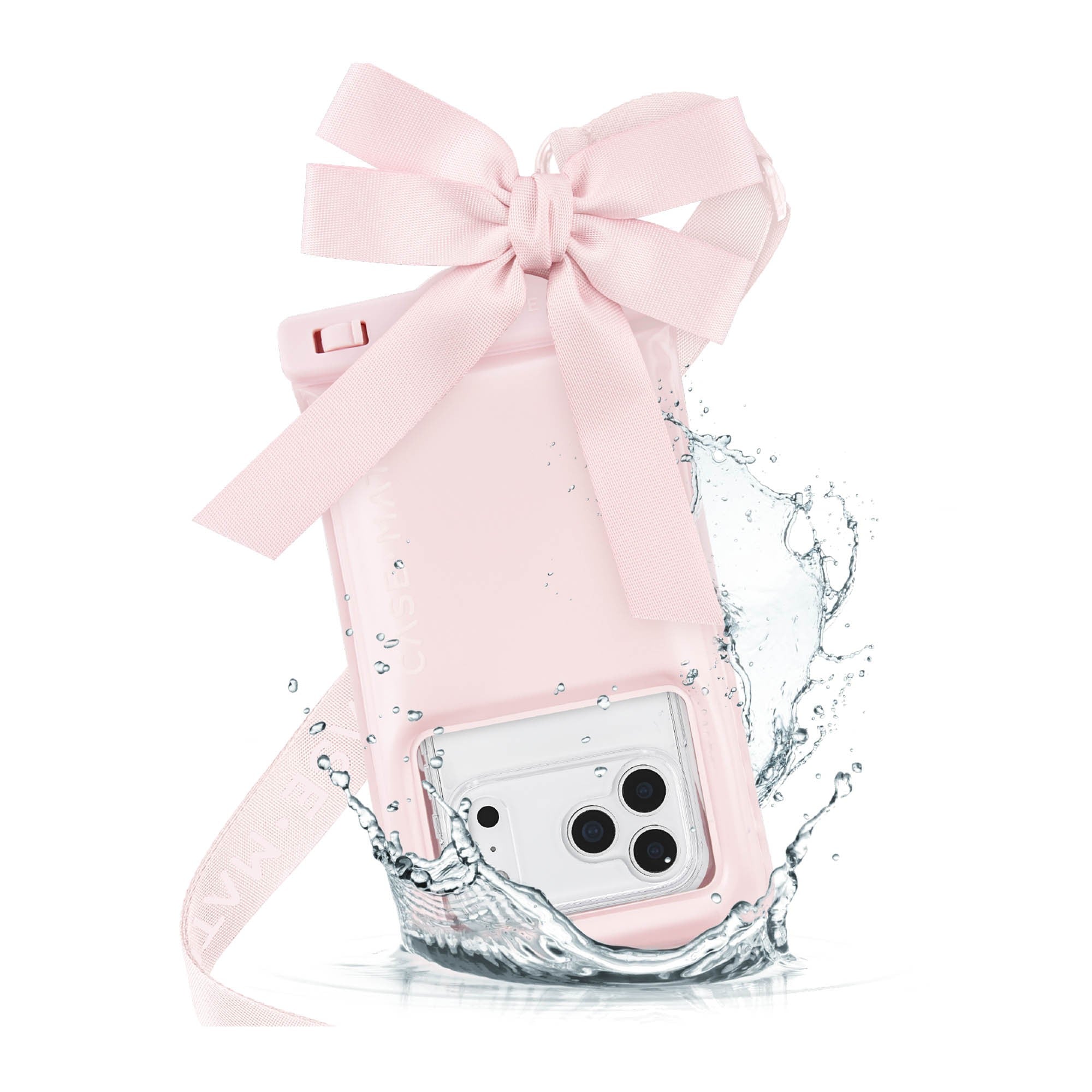 Universal Case-Mate Waterproof Floating Bow Pouch - Ballet Pink - 15-15472