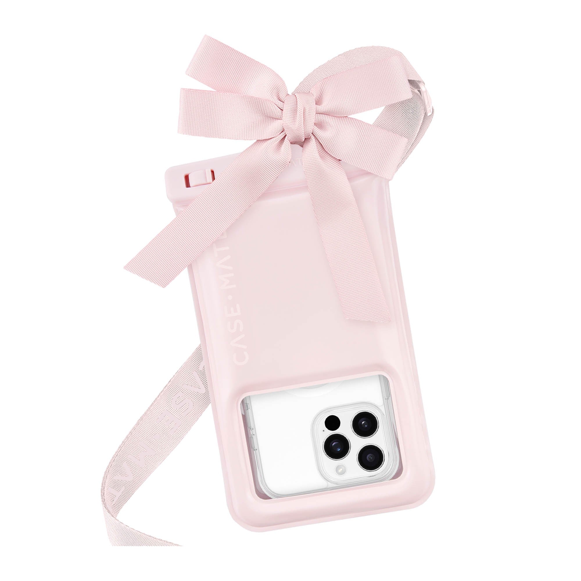Universal Case-Mate Waterproof Floating Bow Pouch - Ballet Pink - 15-15472