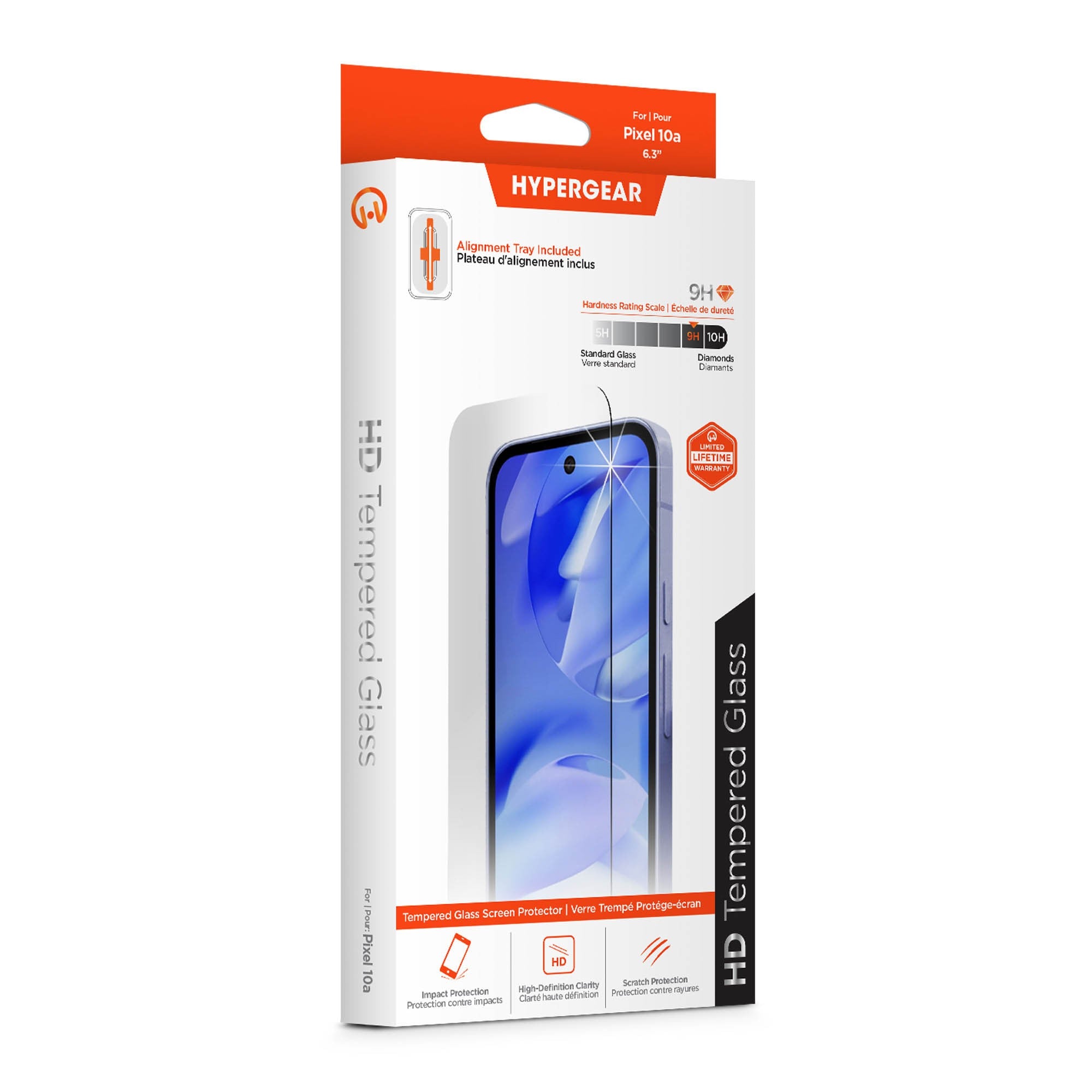 Google Pixel 10a HyperGear Glass Screen Protector w/Dust-Free Install Tray - 15-15482