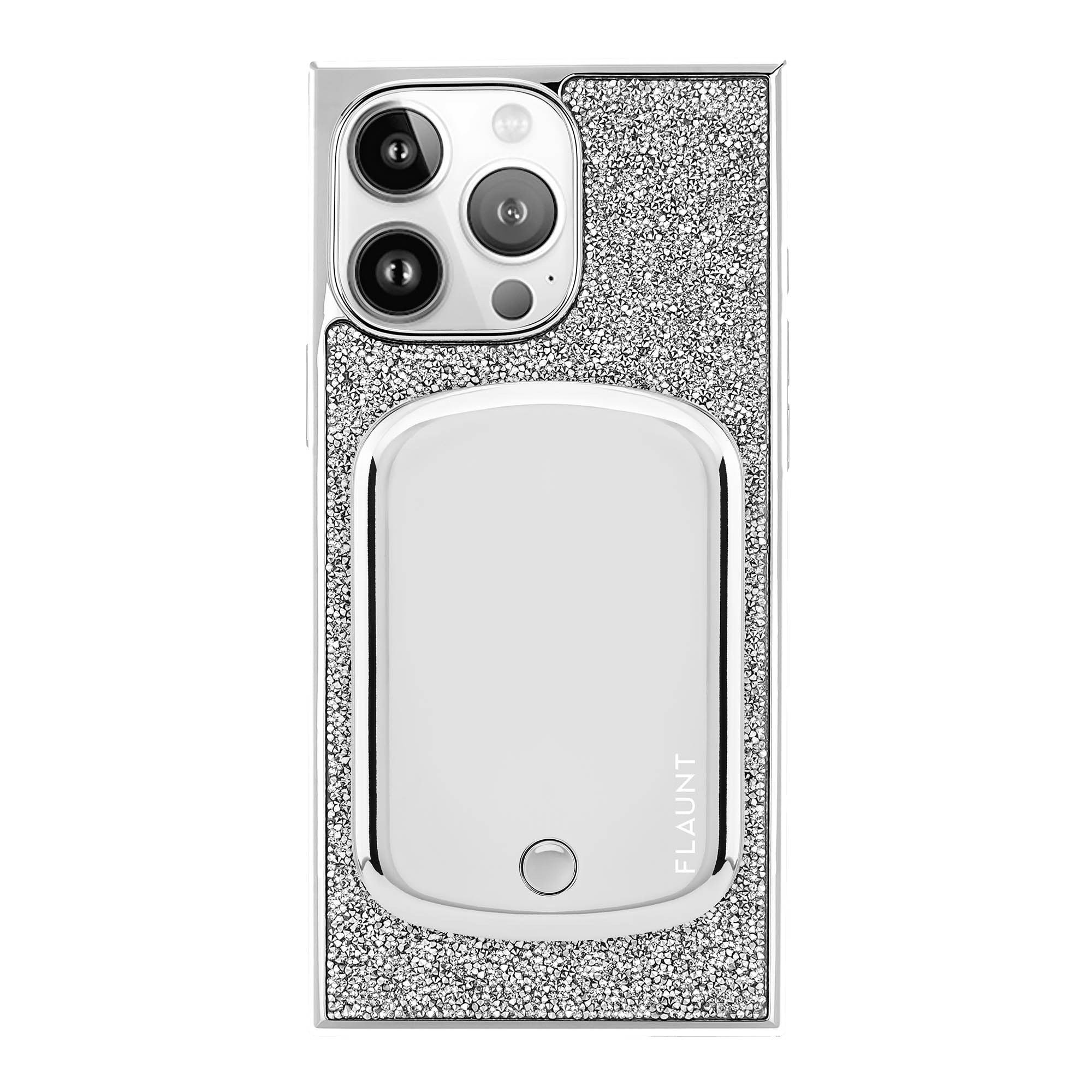 FLAUNT 5,000 mAh Wireless MagSafe Battery Pack - Metallic Silver - 15-15561