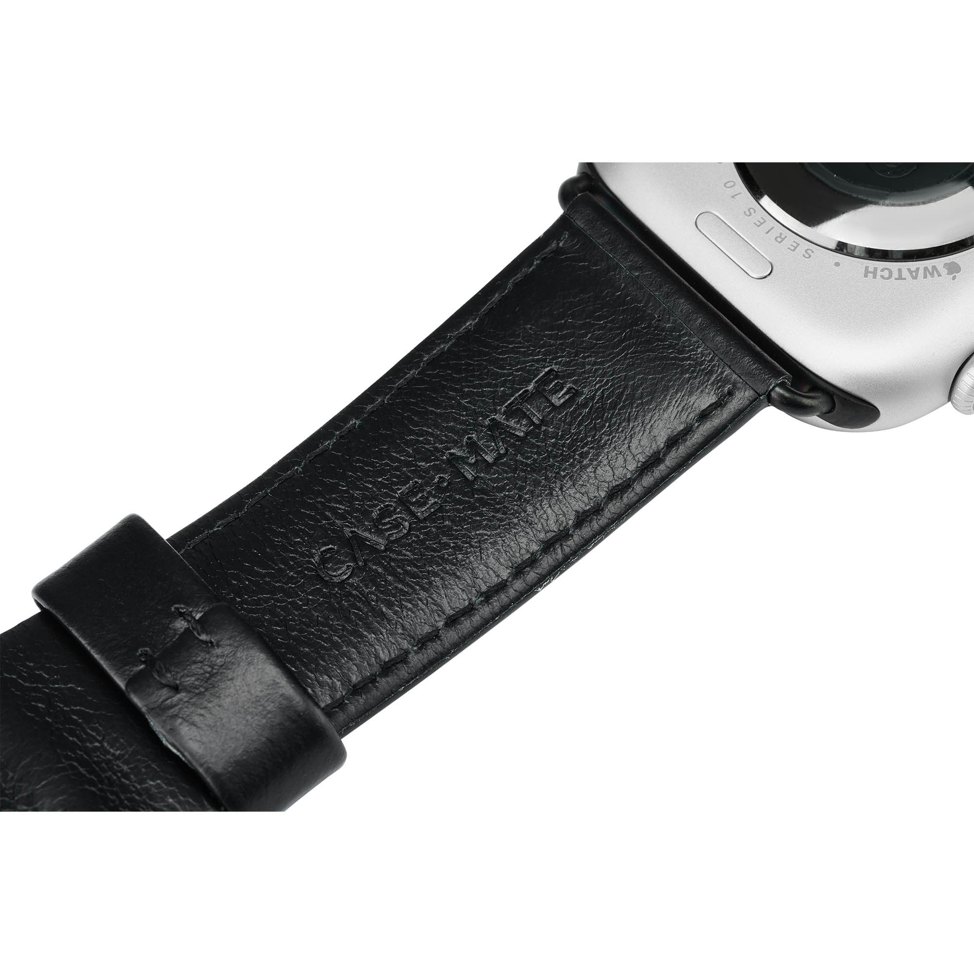Apple Watch 42-49mm Case-Mate Signature Leather Band - Black - 15-15562