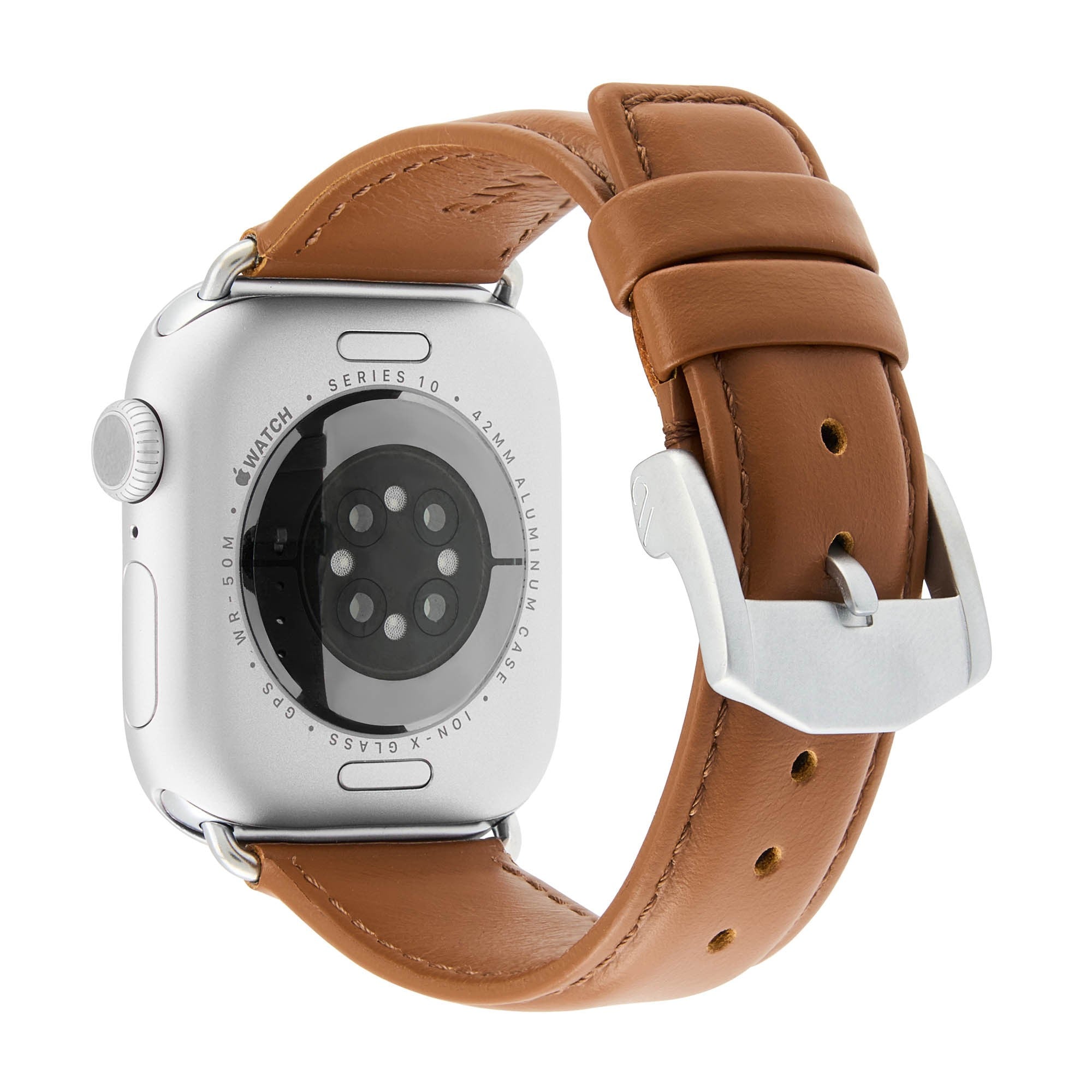 Apple Watch 38-49mm Case-Mate Signature Leather Band - Cognac - 15-15563