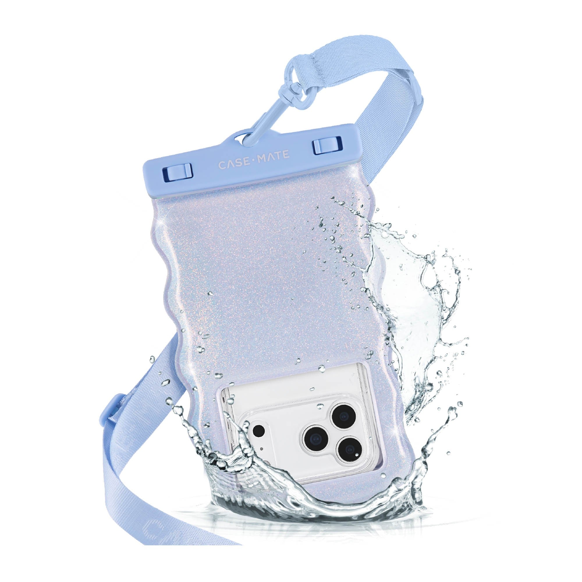 Universal Case-Mate Waterproof Floating Wavy Pouch - Mist Twinkle - 15-15565