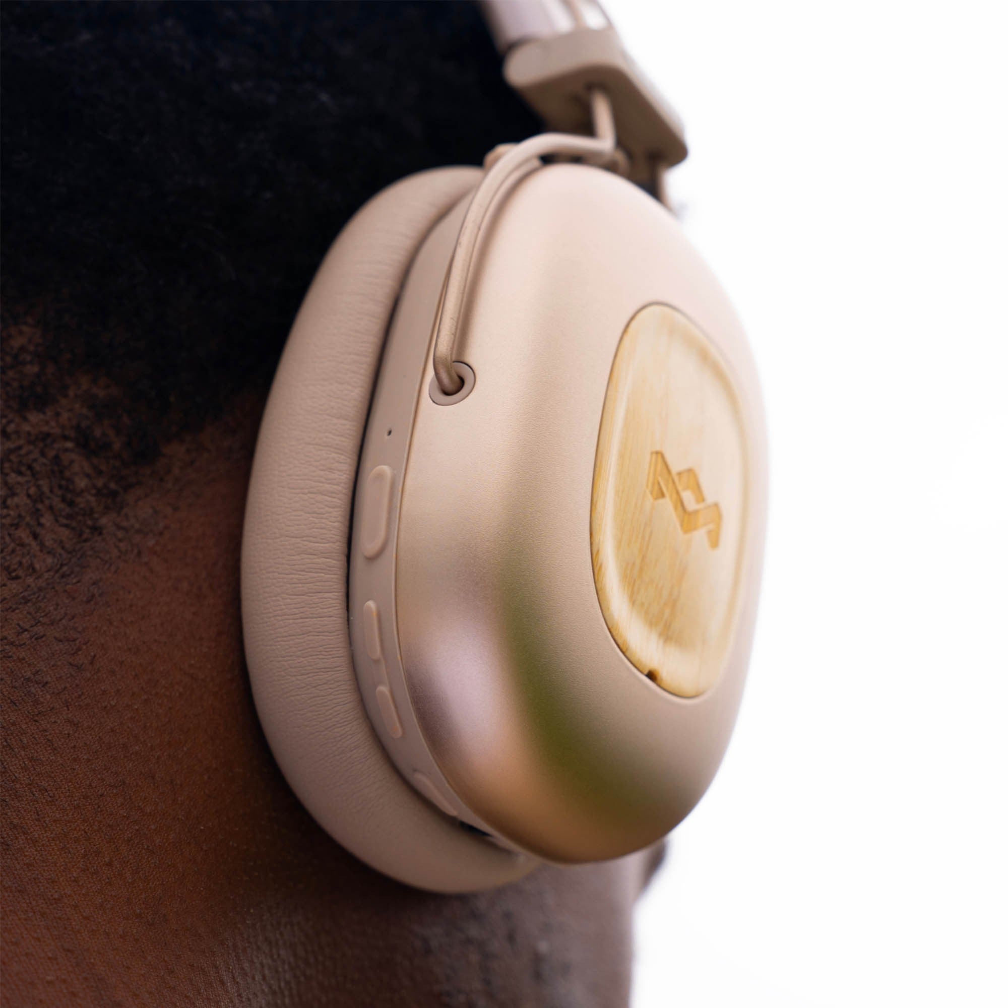 House of Marley Positive Vibration Rebel ANC Headphones - Cream - 15-15623