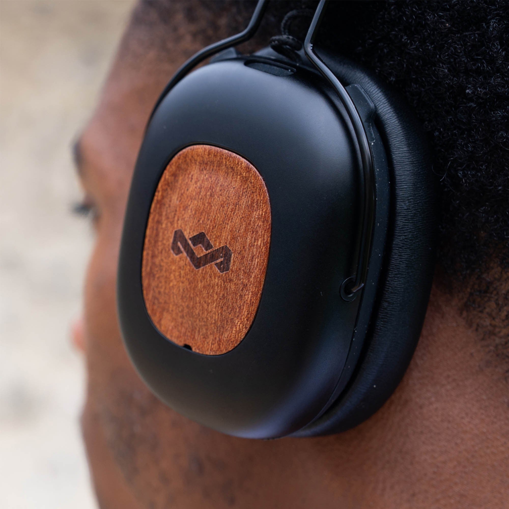 House of Marley Positive Vibration Rebel ANC Headphones - Signature Black - 15-15624