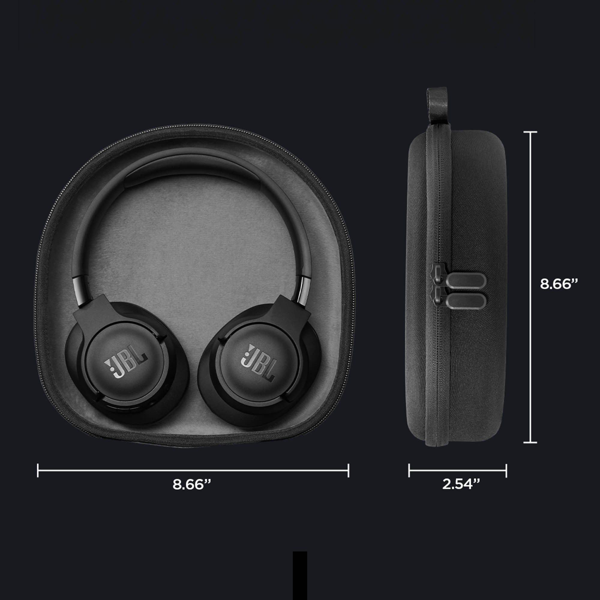 Universal Spigen Klasden Headphone Carrying Case - Black - 15-15755