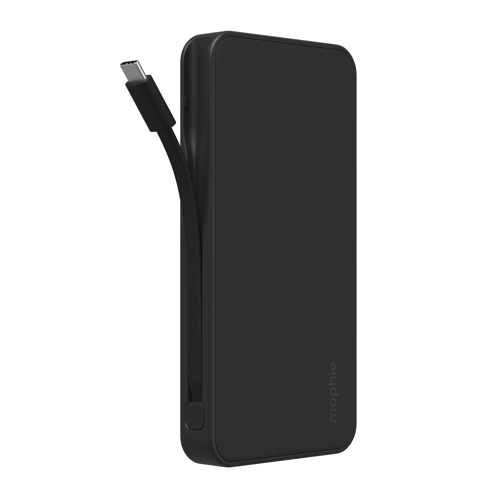 Mophie 10,000 mAh Powerstation Plus w/USB-C Cable - Black - 15-15777