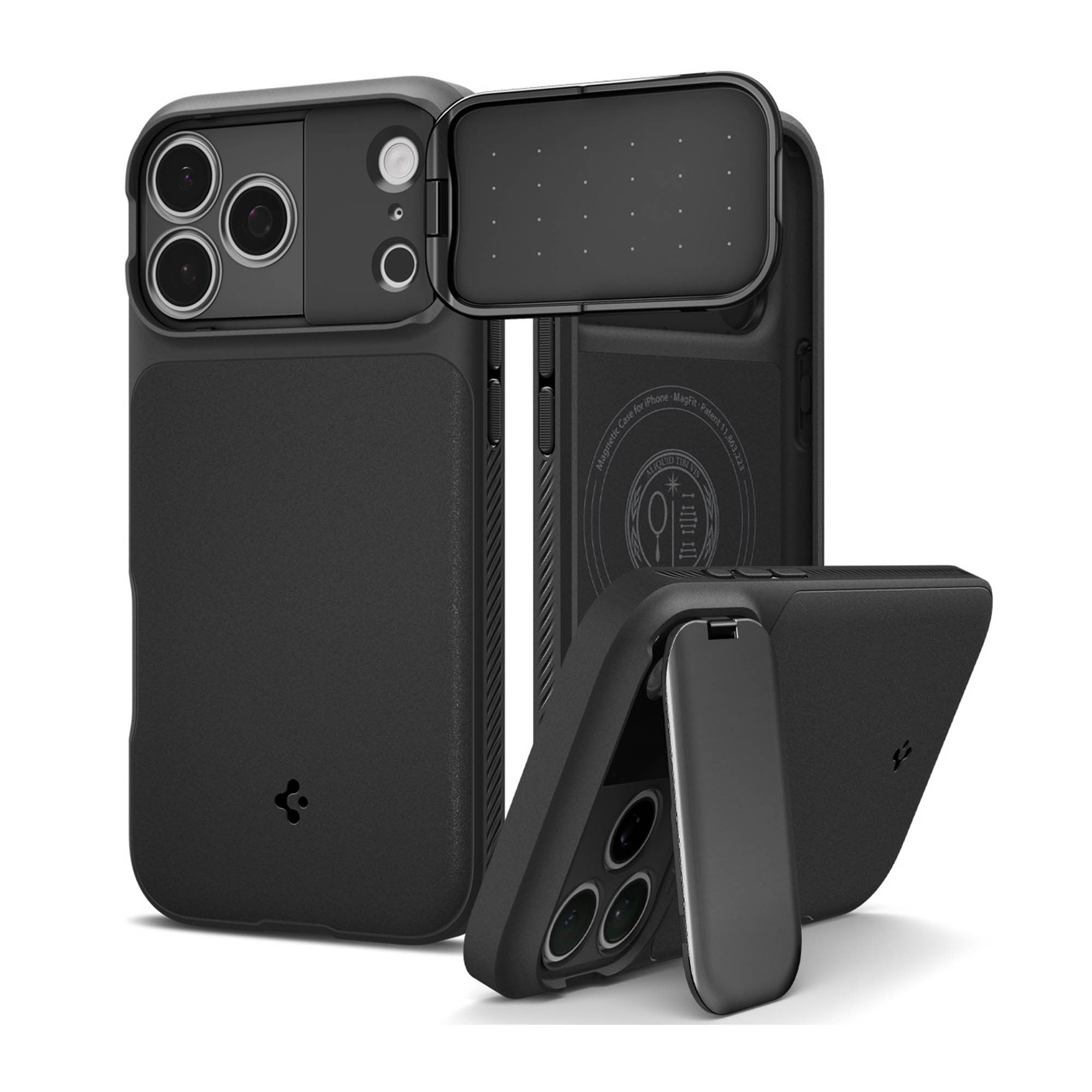 iPhone 17 Pro Spigen Optik Armor Magfit - Black - 15-15787