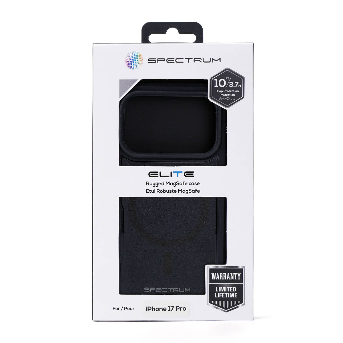 iPhone 18 Pro/17 Pro SPECTRUM Elite Case w/Magnets - Black - 15-15817