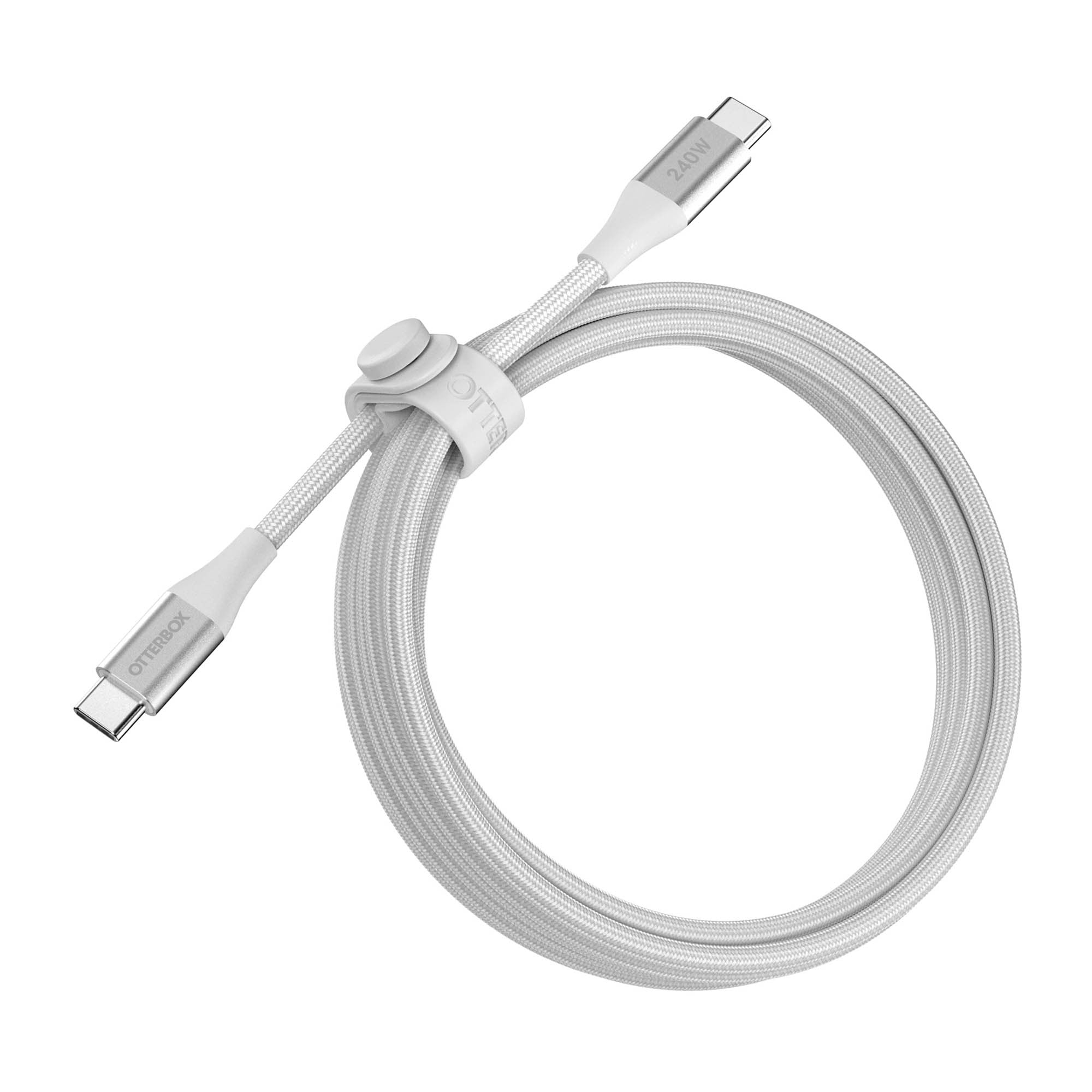 OtterBox 200cm USB-C-C 240W Charge and Sync Cable - White - 15-15823