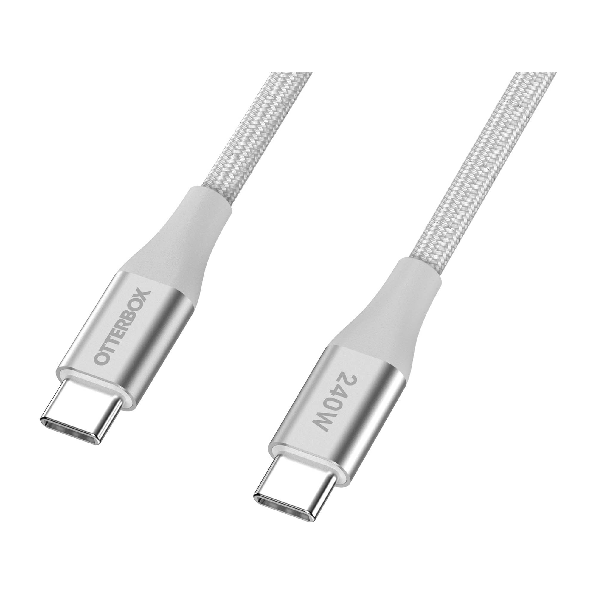 OtterBox 200cm USB-C-C 240W Charge and Sync Cable - White - 15-15823