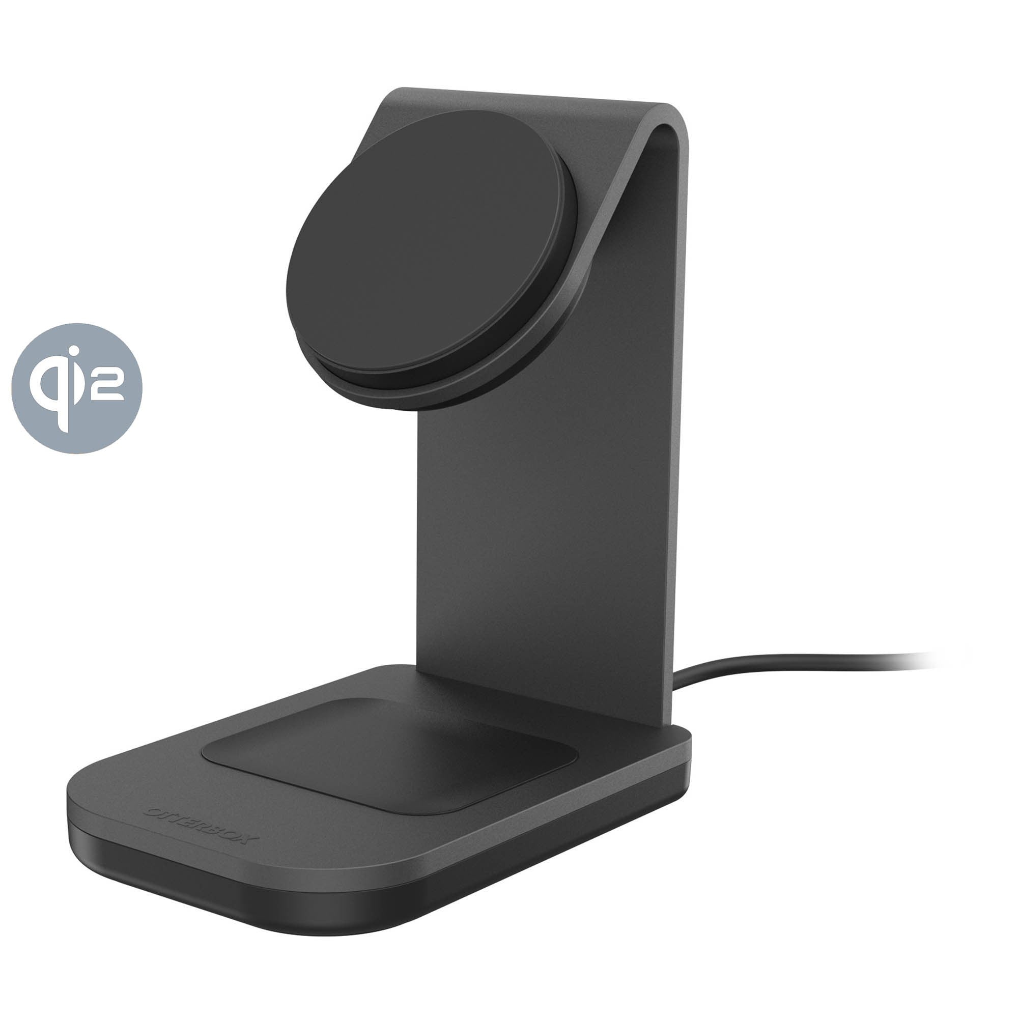 Otterbox Qi2 25W 2in1 MagSafe Wireless Charging Stand - Black - 15-15831
