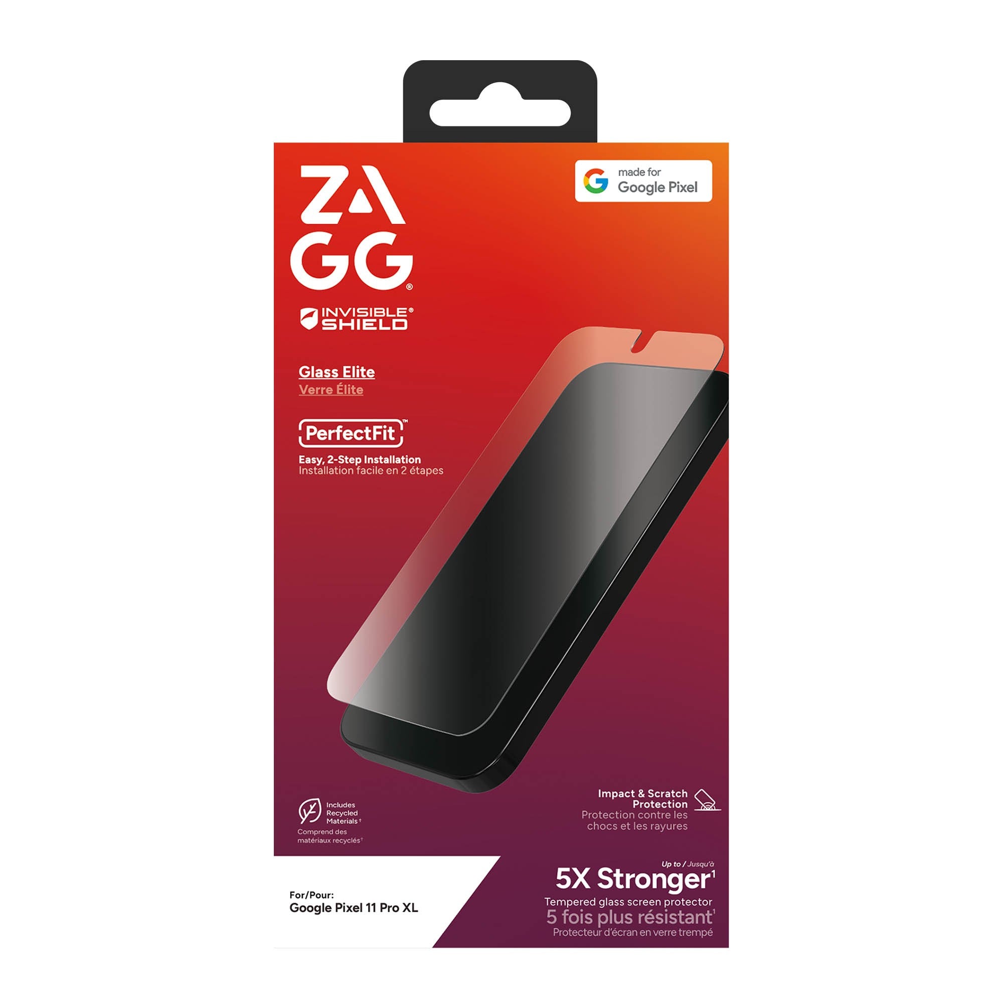 Google Pixel 11 XL ZAGG InvisibleShield Glass Elite Screen Protector - 15-16083