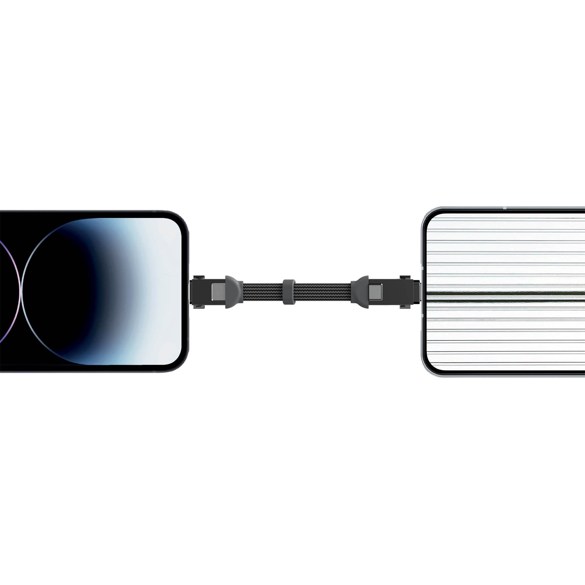 Rolling Square inCharge XS-240W 4in1 Ultra Fast Charging Keyring Cable - Grey - 15-16103