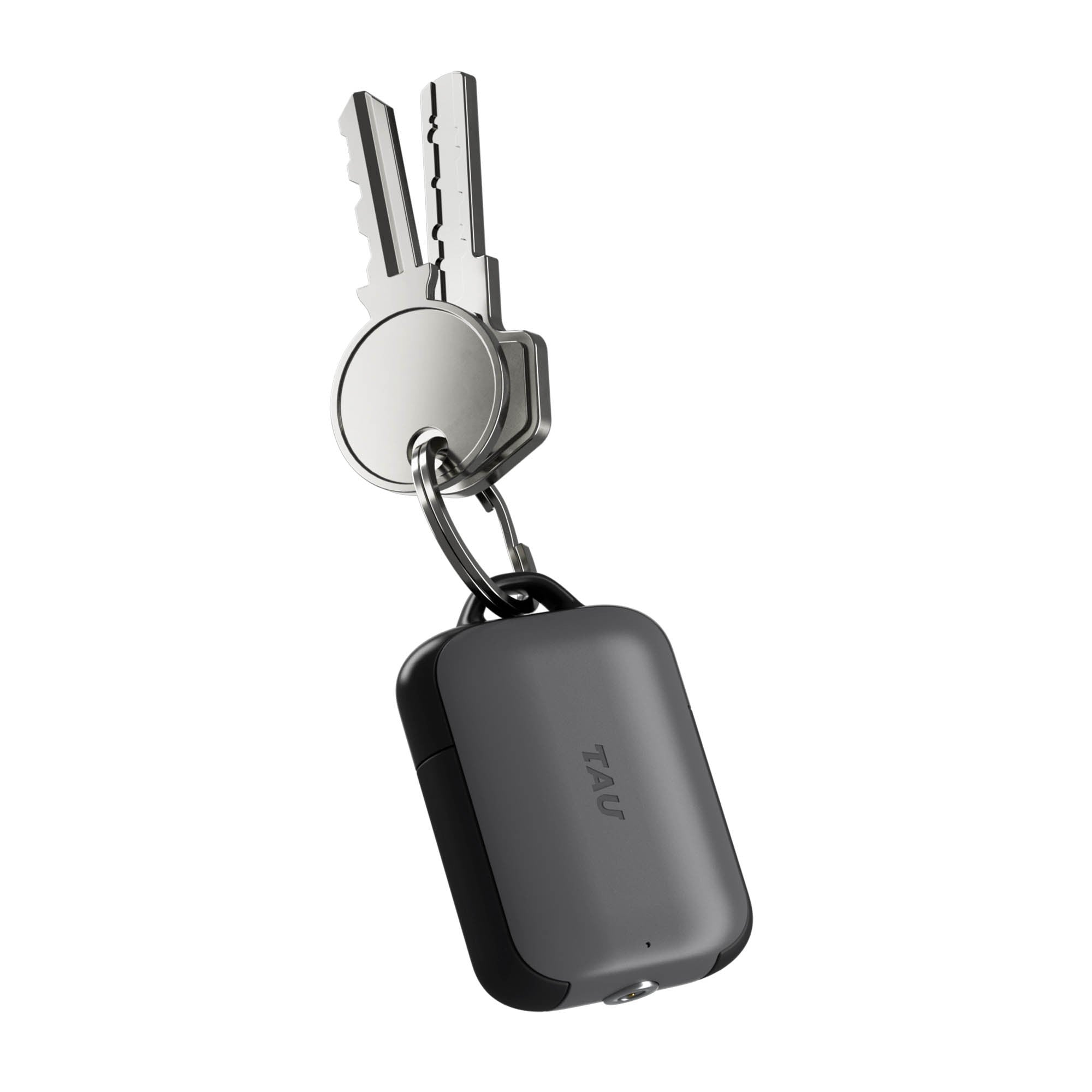 Rolling Square 2,000 mAh TAU 2 Emergency Keyring Power Bank - Black - 15-16105