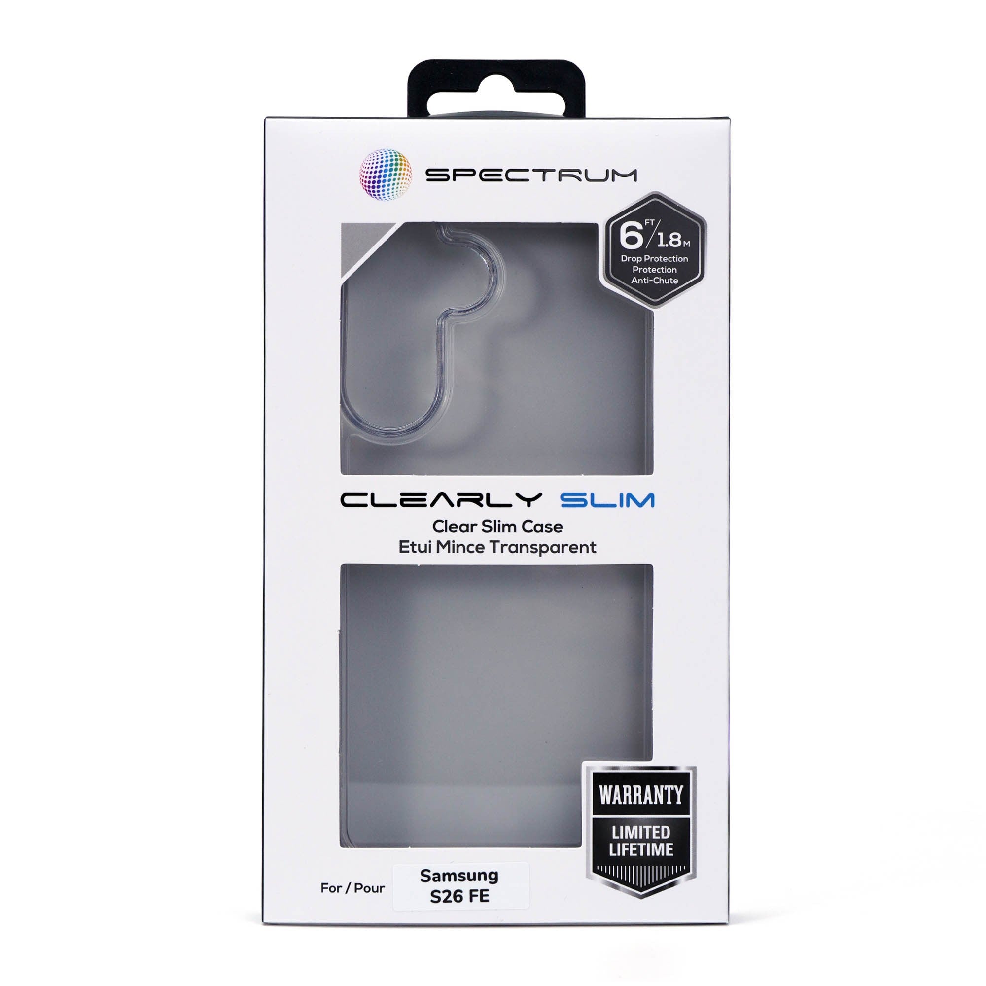 Samsung Galaxy S26 FE SPECTRUM Clearly Slim Case - Clear - 15-16168
