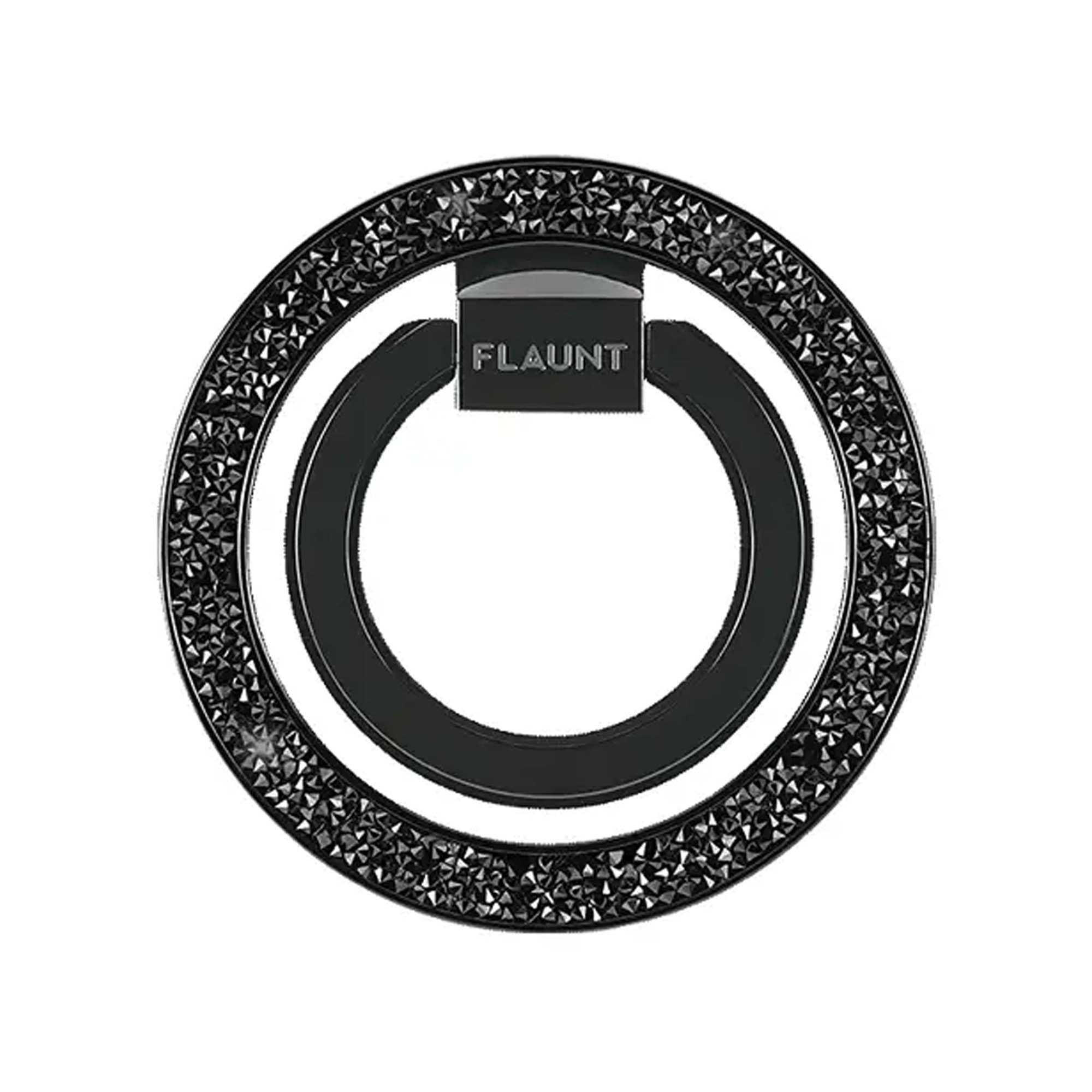 FLAUNT Magnetic Ring Stand - Black Crystal Elegance - 15-16337