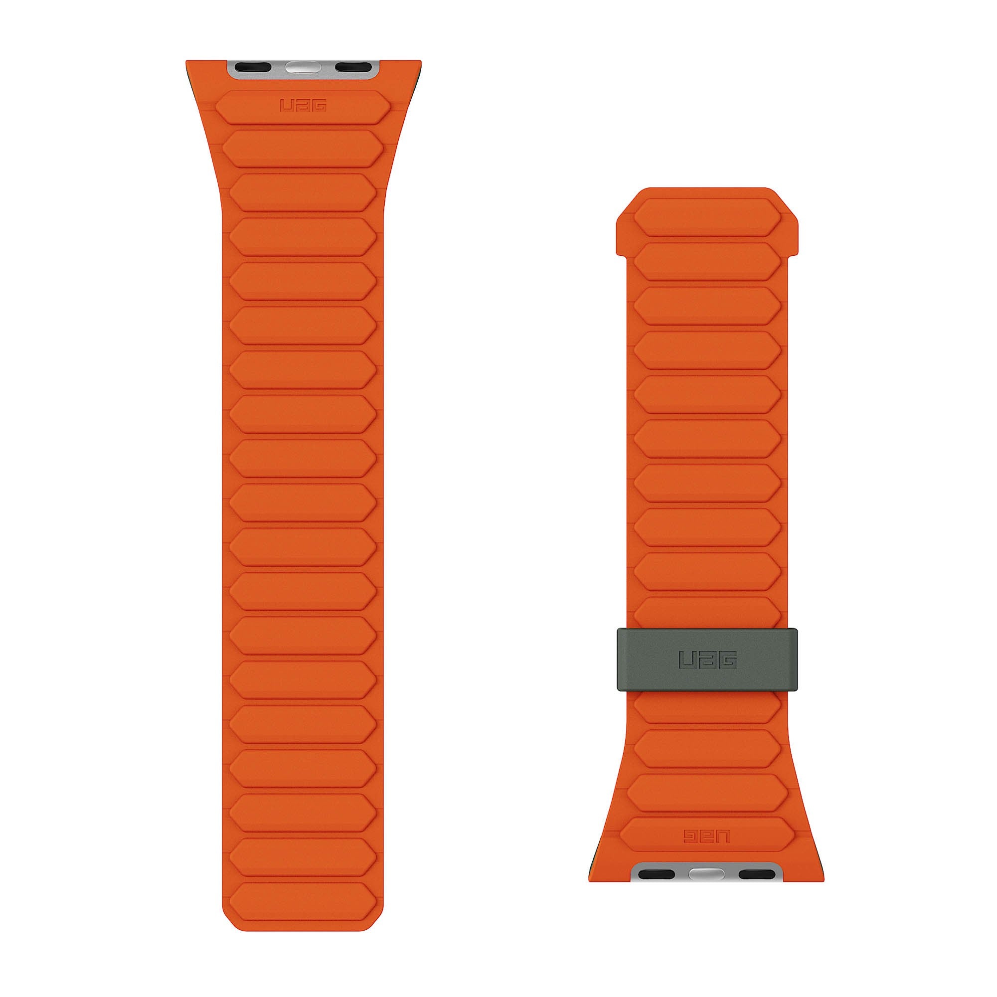 Apple Watch 42/44/45/46/49mm UAG Pathfinder Strap - Olive/Orange - 15-16391