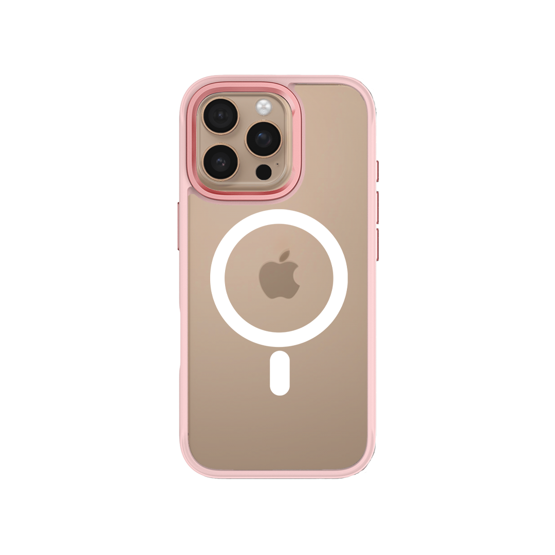 iPhone 16 Pro Swappable Custom Case Magsafe (Pink Frame)