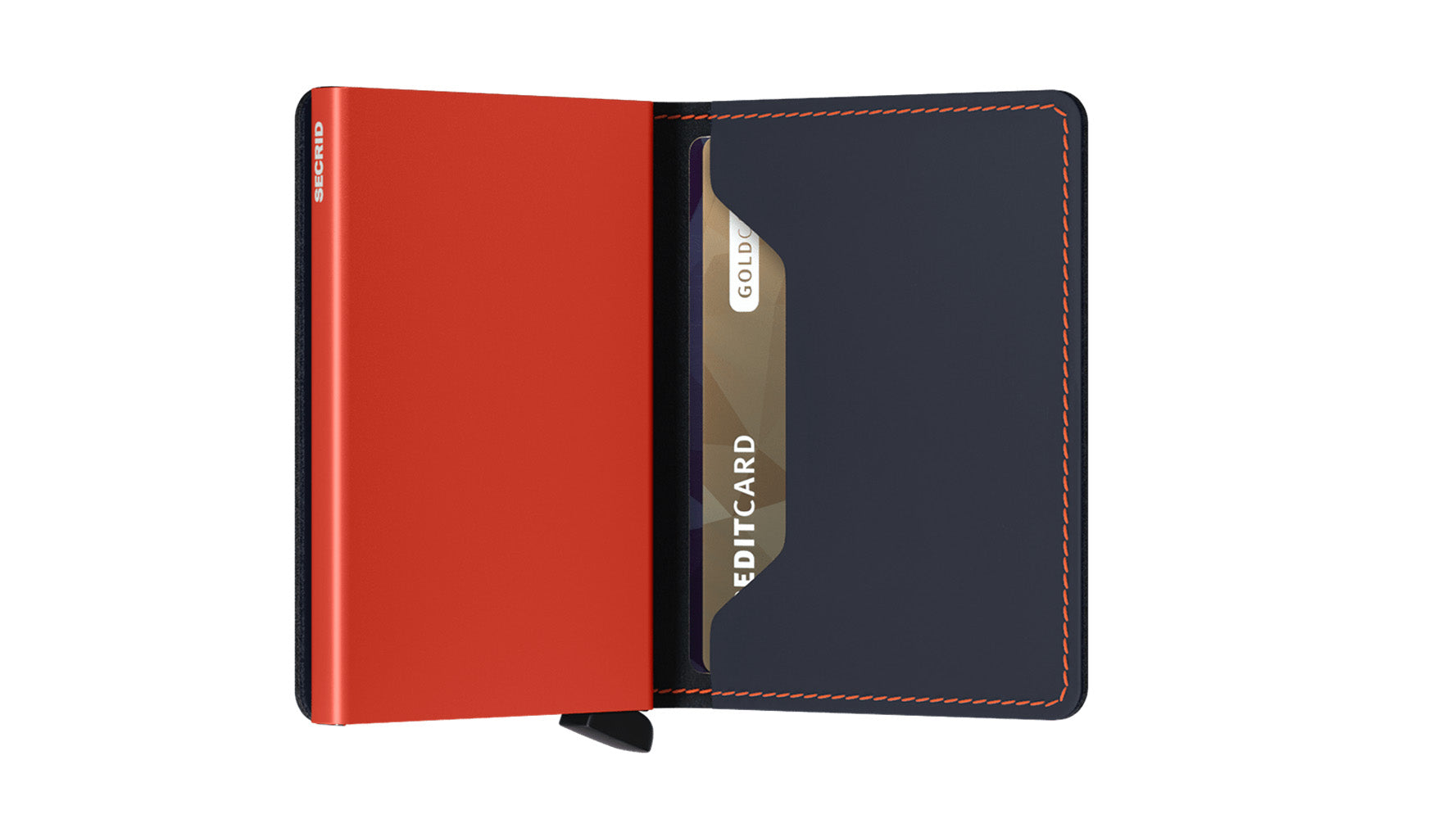 Secrid Slimwallet Matte Nightblue & Orange