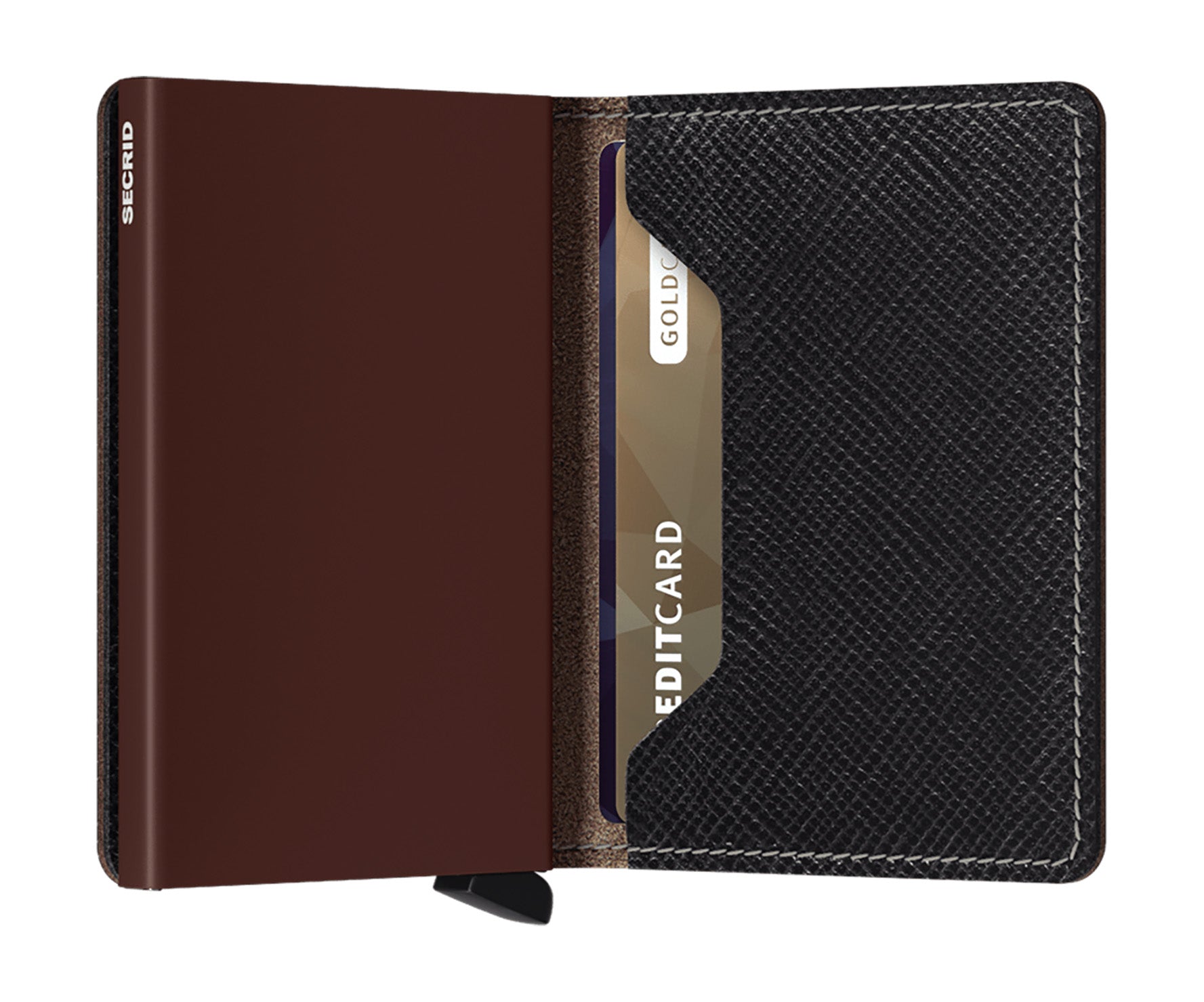 Secrid Slimwallet Saffiano Brown