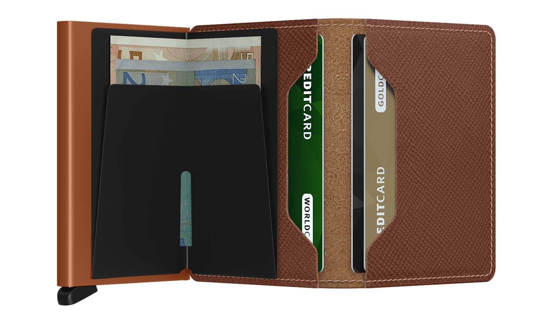 Secrid Slimwallet Saffiano Caramel