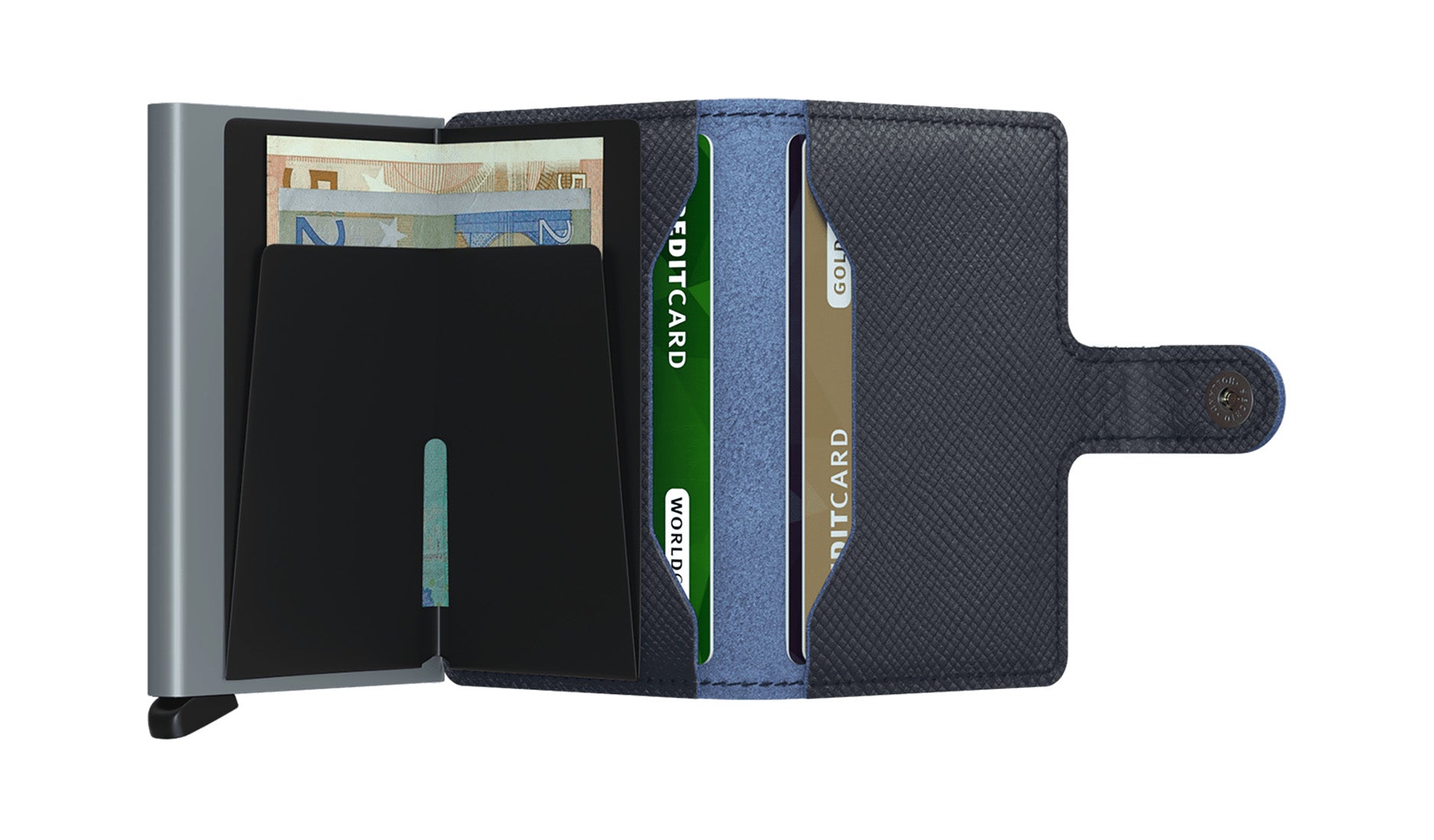 Secrid Miniwallet Saffiano Navy