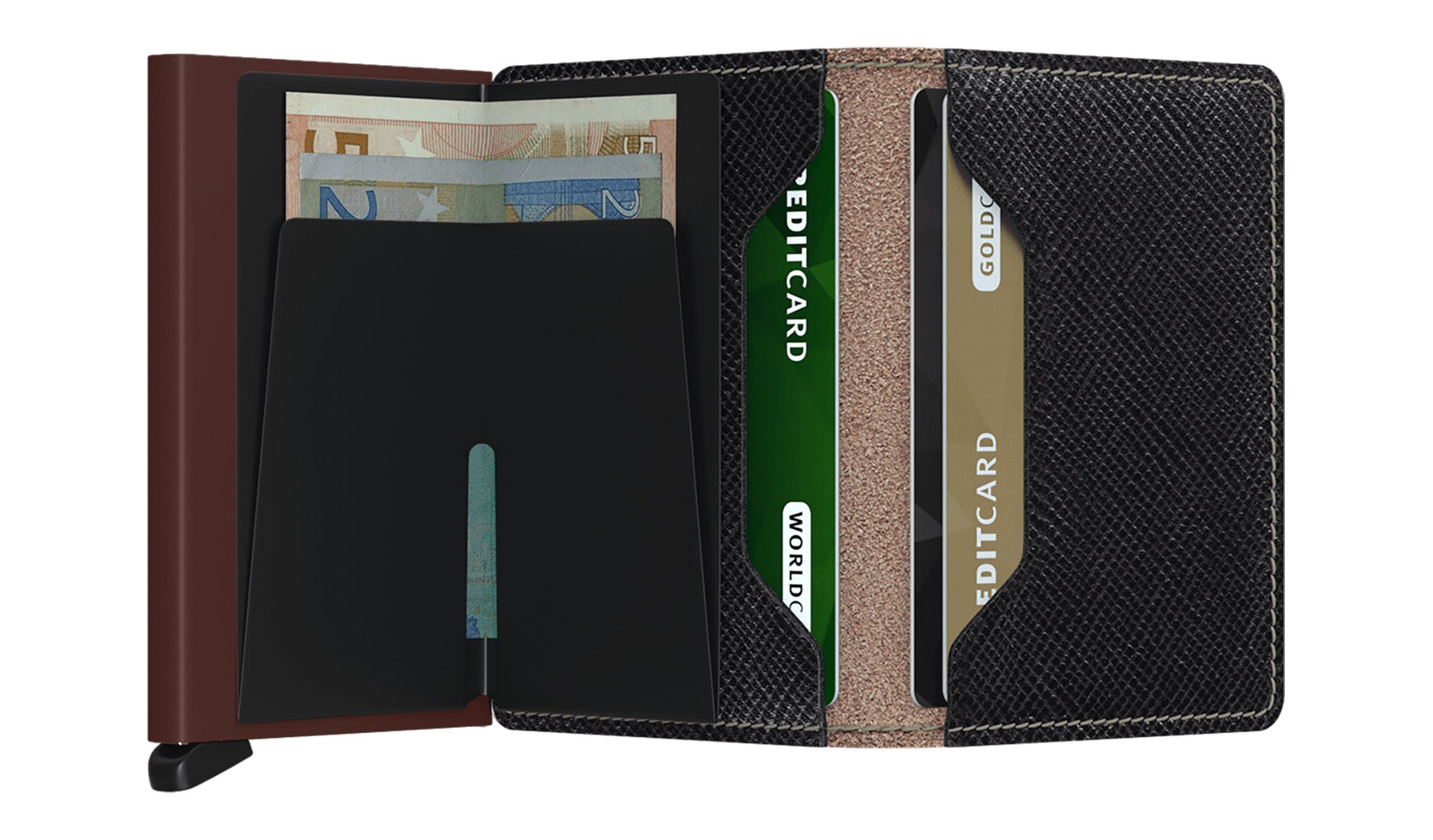 Secrid Slimwallet Saffiano Brown