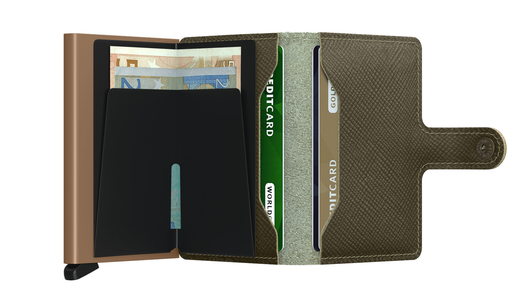 Secrid Miniwallet Saffiano Olive