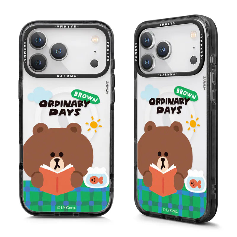 iPhone 17 Series GARMMA Line Friends Ordinary Days Brown MagSafe Case