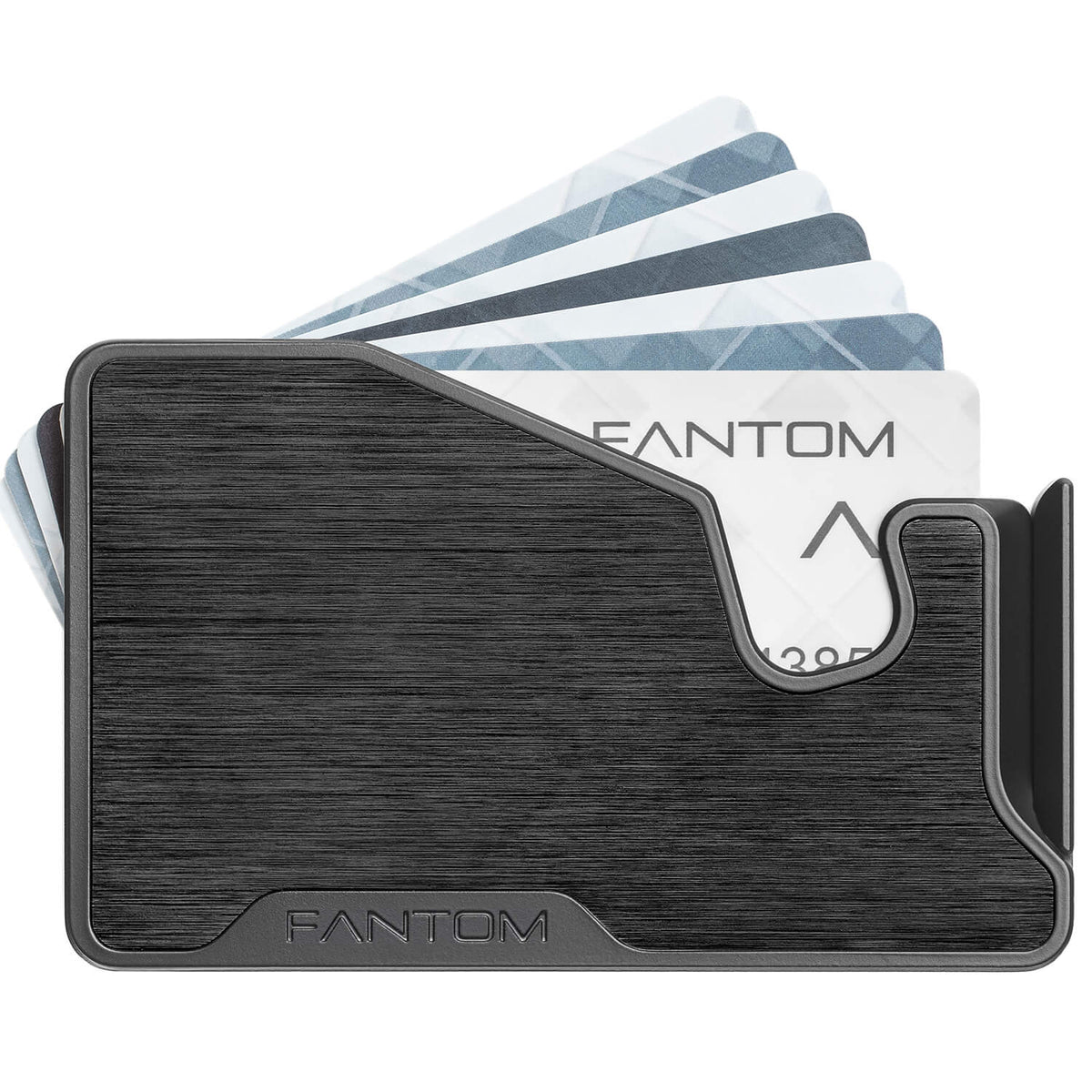 FANTOM M - Aluminum Black Regular Magsafe Wallet (7-13) Cards