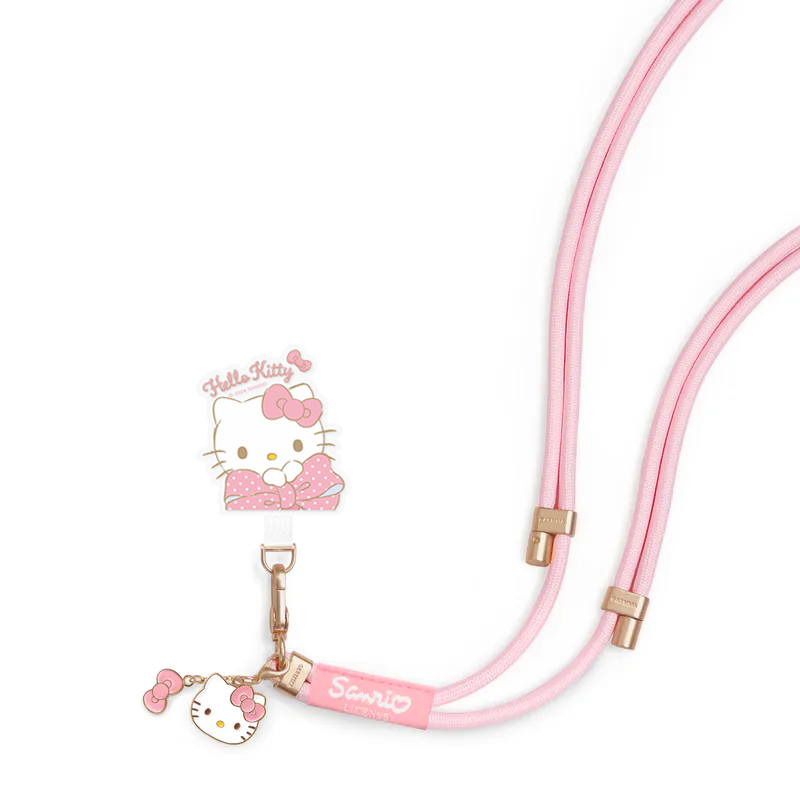 GARMMA Metal Charm Lanyard 160cm Hello Kitty Pink