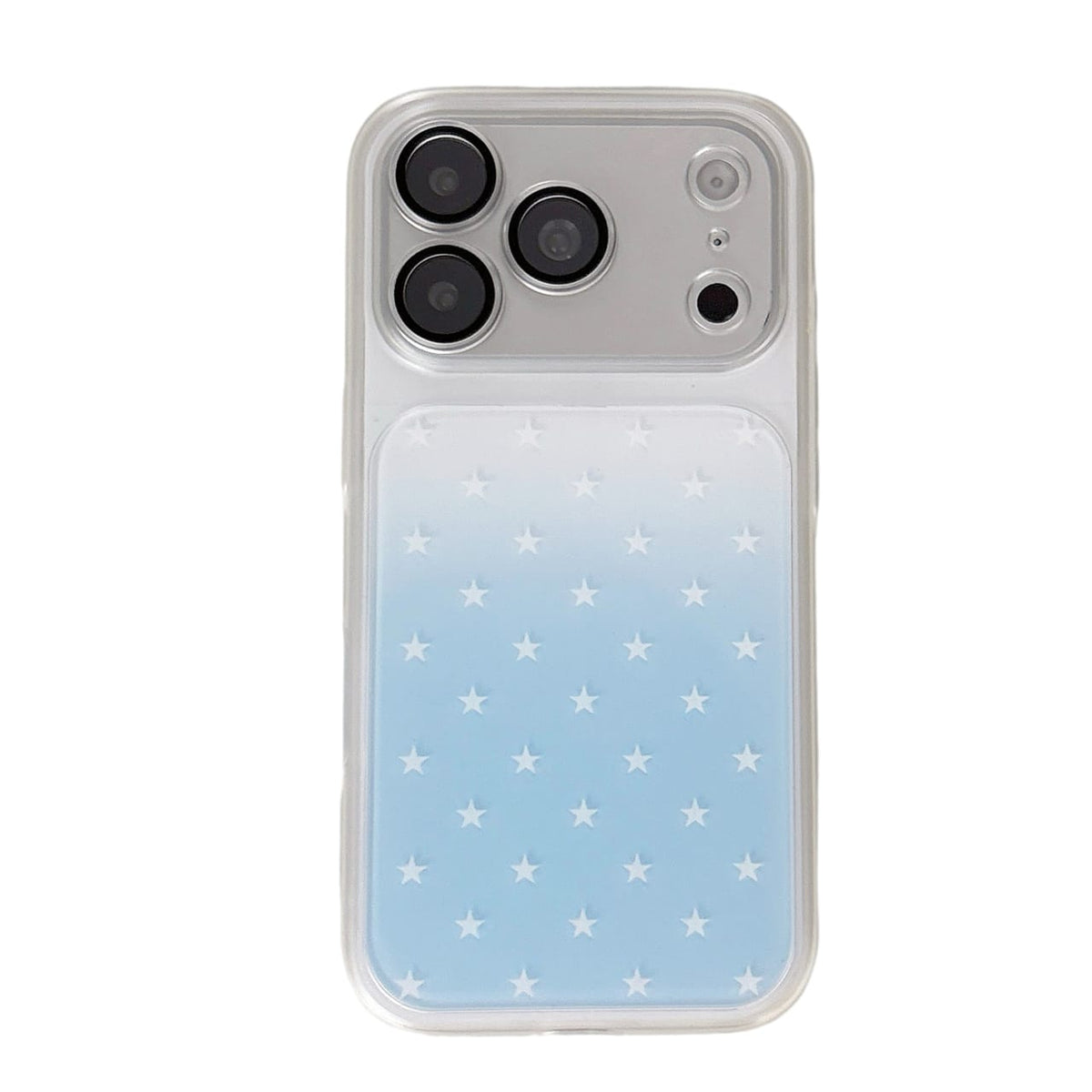 iPhone Gradient Blue White Star Case