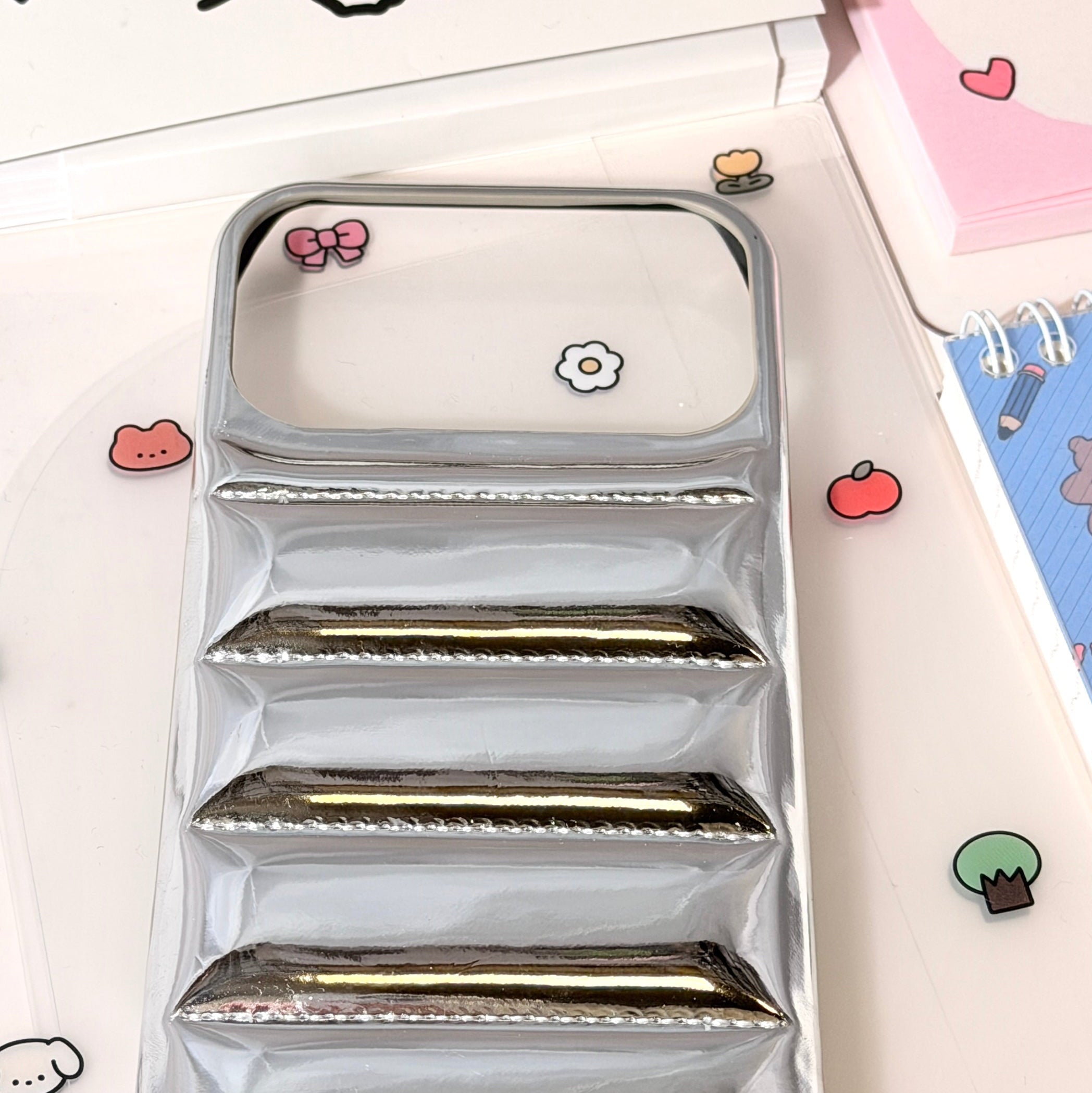 iPhone Puffer Silver Case