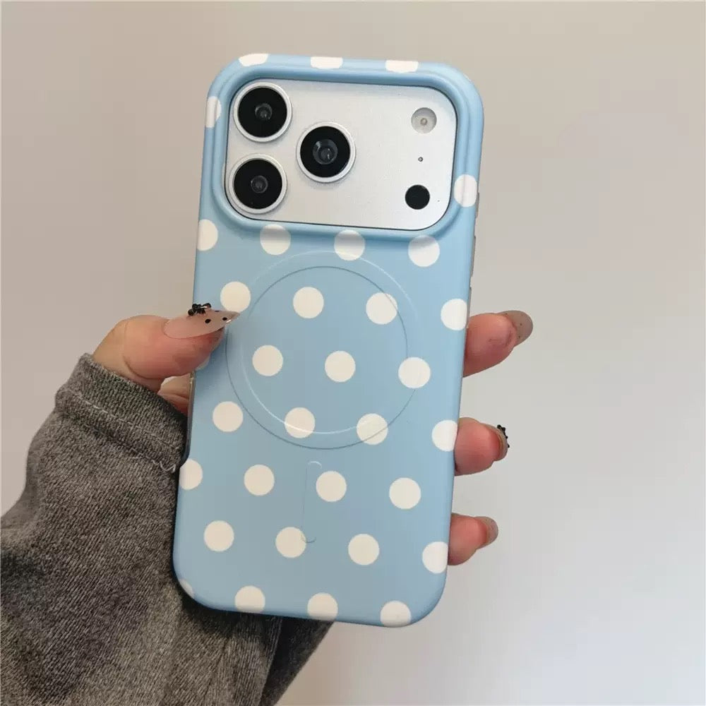 iPhone Simple Polka Dot MagSafe Case