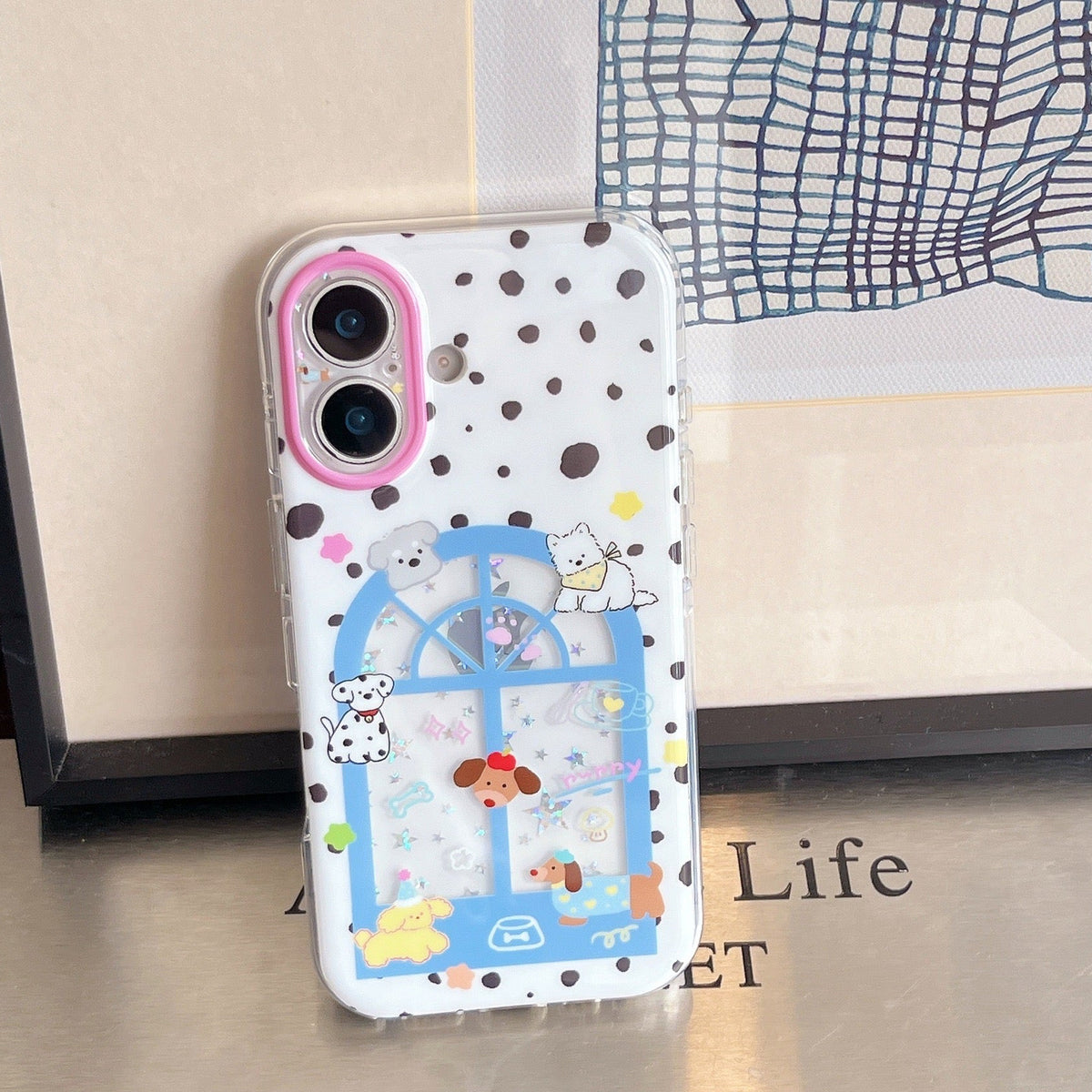 iPhone Puppies Window Case