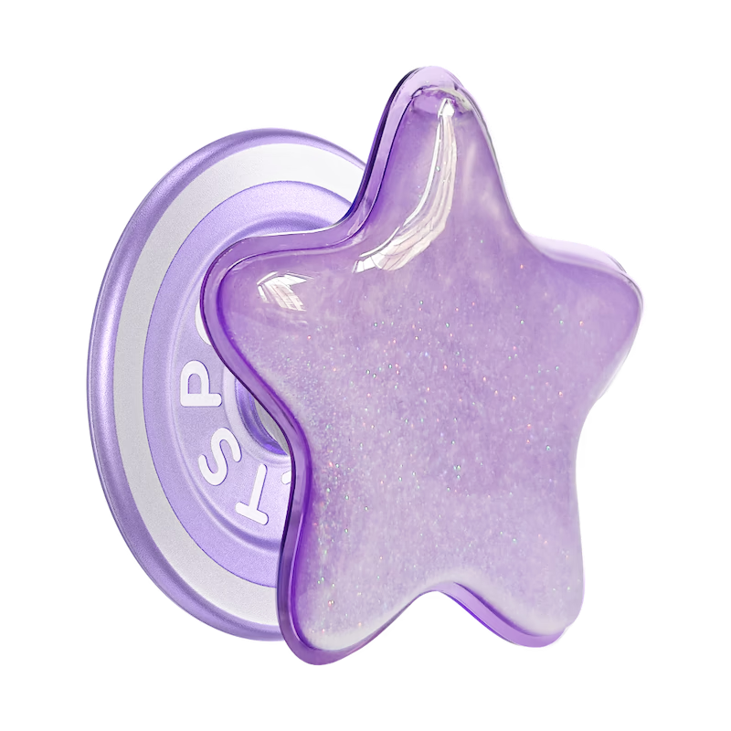 PopSockets PopGrip for MagSafe Round with Adapter Tidepool Star Squishy Lavender Fog