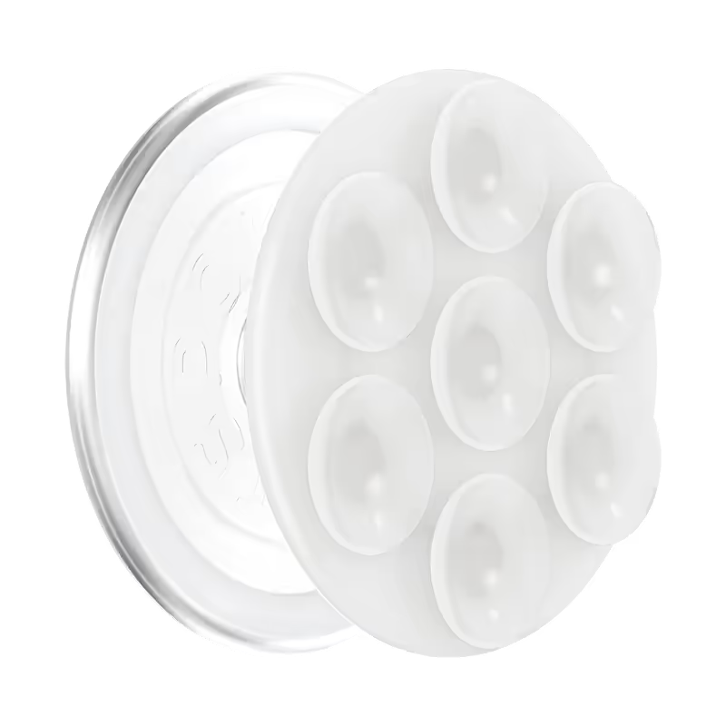 PopGrip Suck-Up for MagSafe Round with Adapter Clear