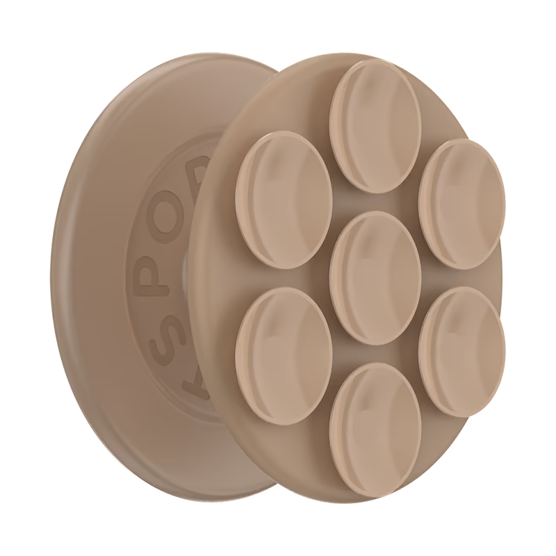 PopGrip Suck-Up for MagSafe Round with Adapter Latte