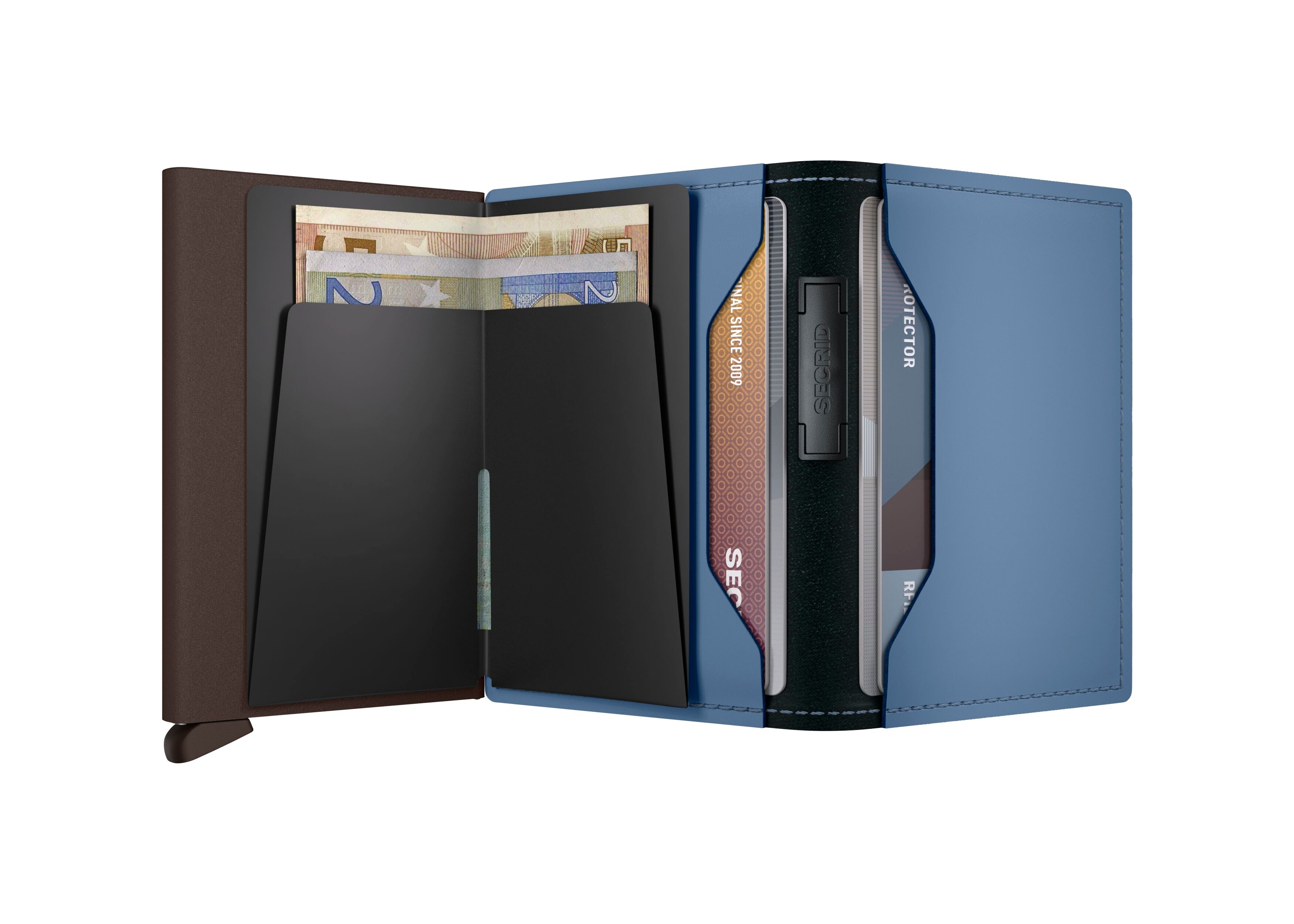 Secrid Bandwallet Matte Steel Blue Brown