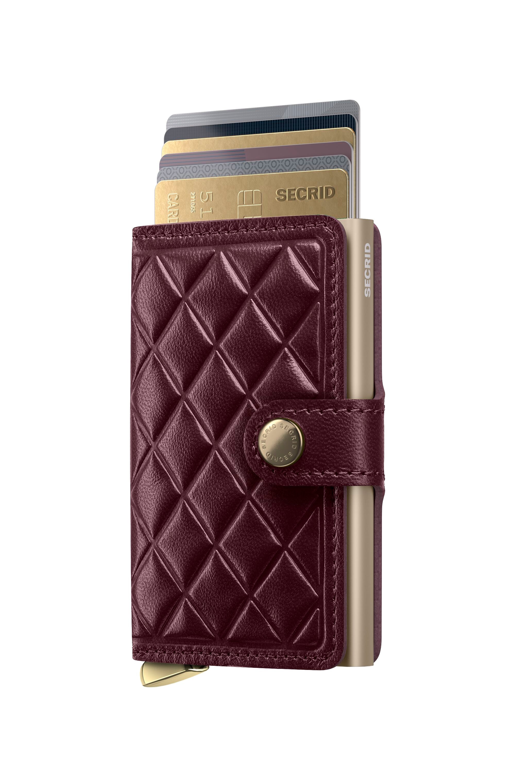 Secrid Premium Miniwallet Emboss Diamond Bordeaux