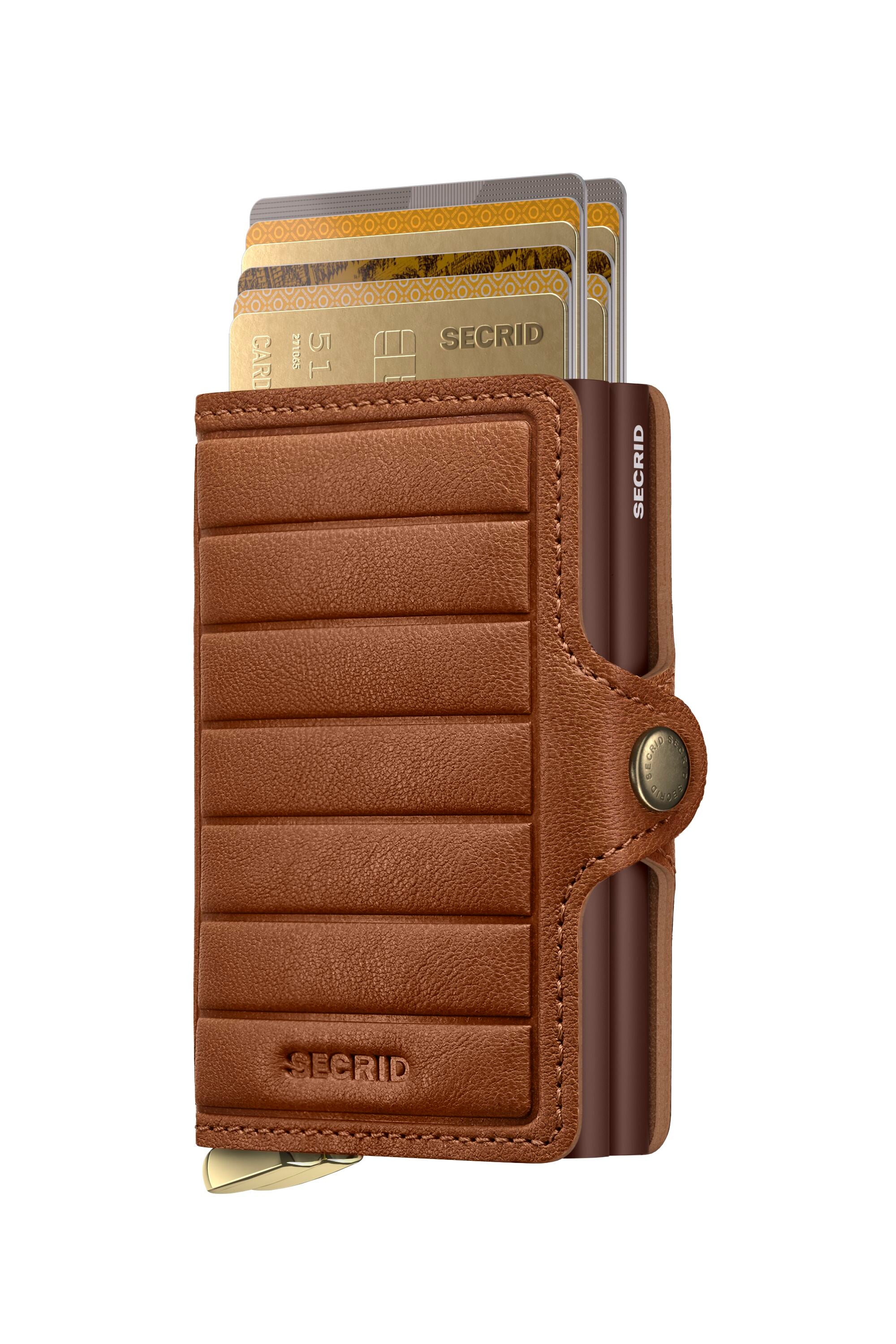 Secrid Premium Twinwallet Emboss Lines Cognac