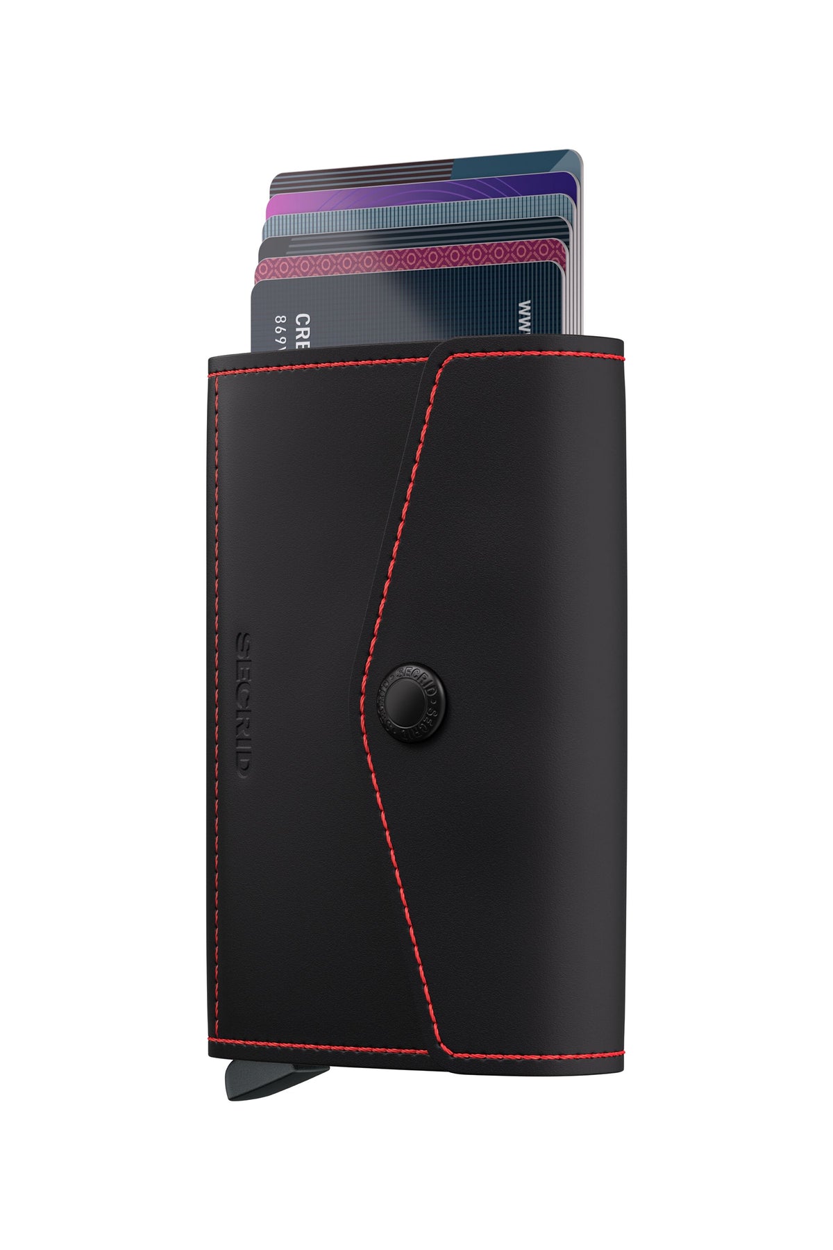Secrid Envelope Wallet Matte Black-Red
