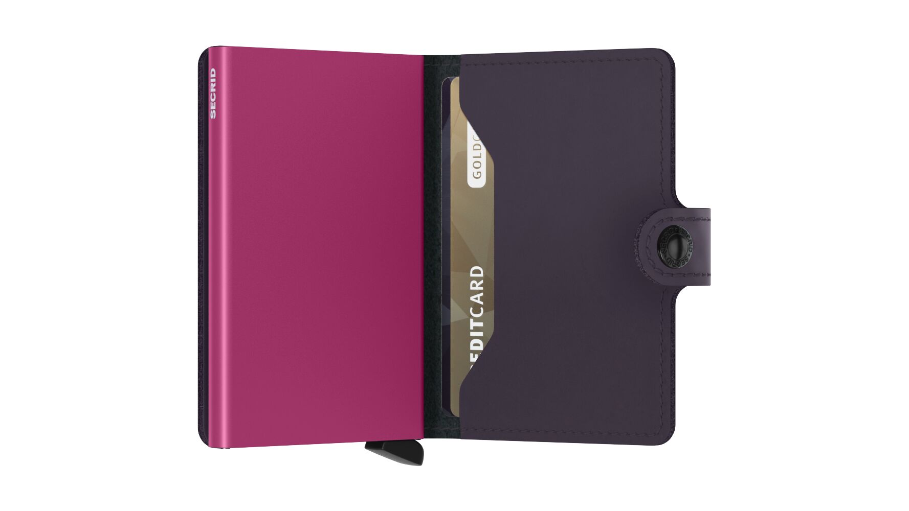 Secrid Miniwallet Matte Dark Purple-Fuchsia