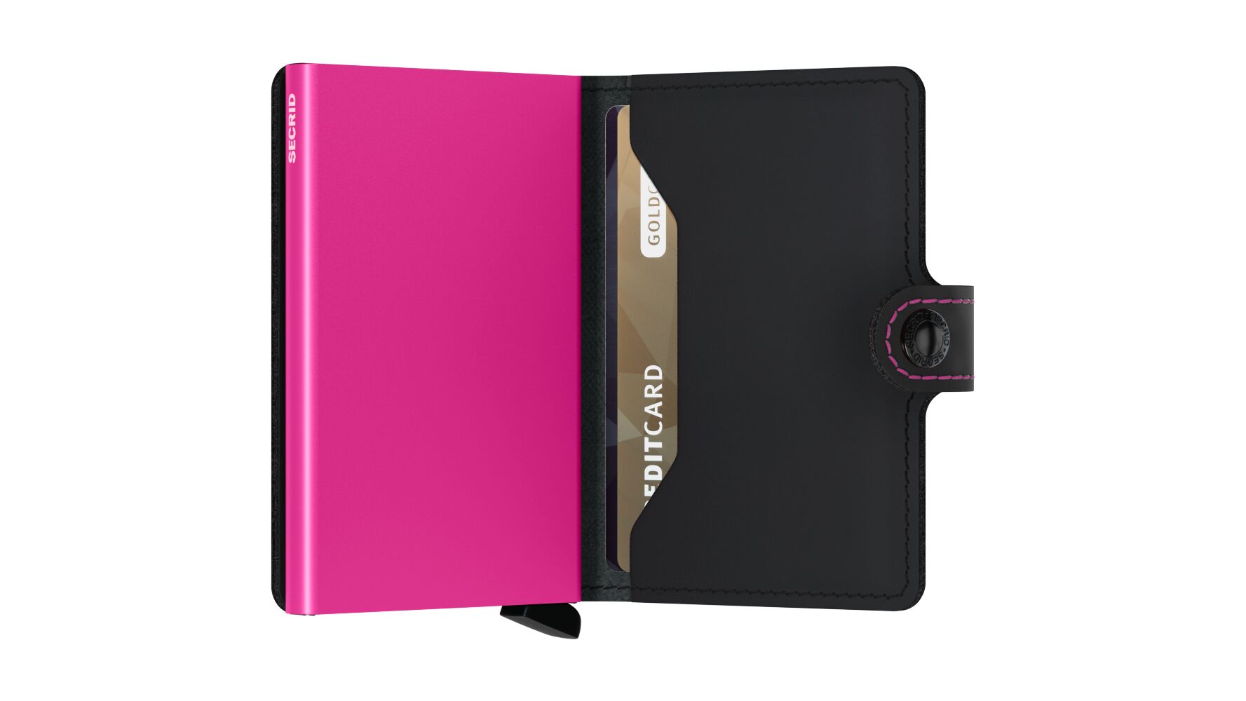 Secrid Miniwallet Matte Black&Fuchsia